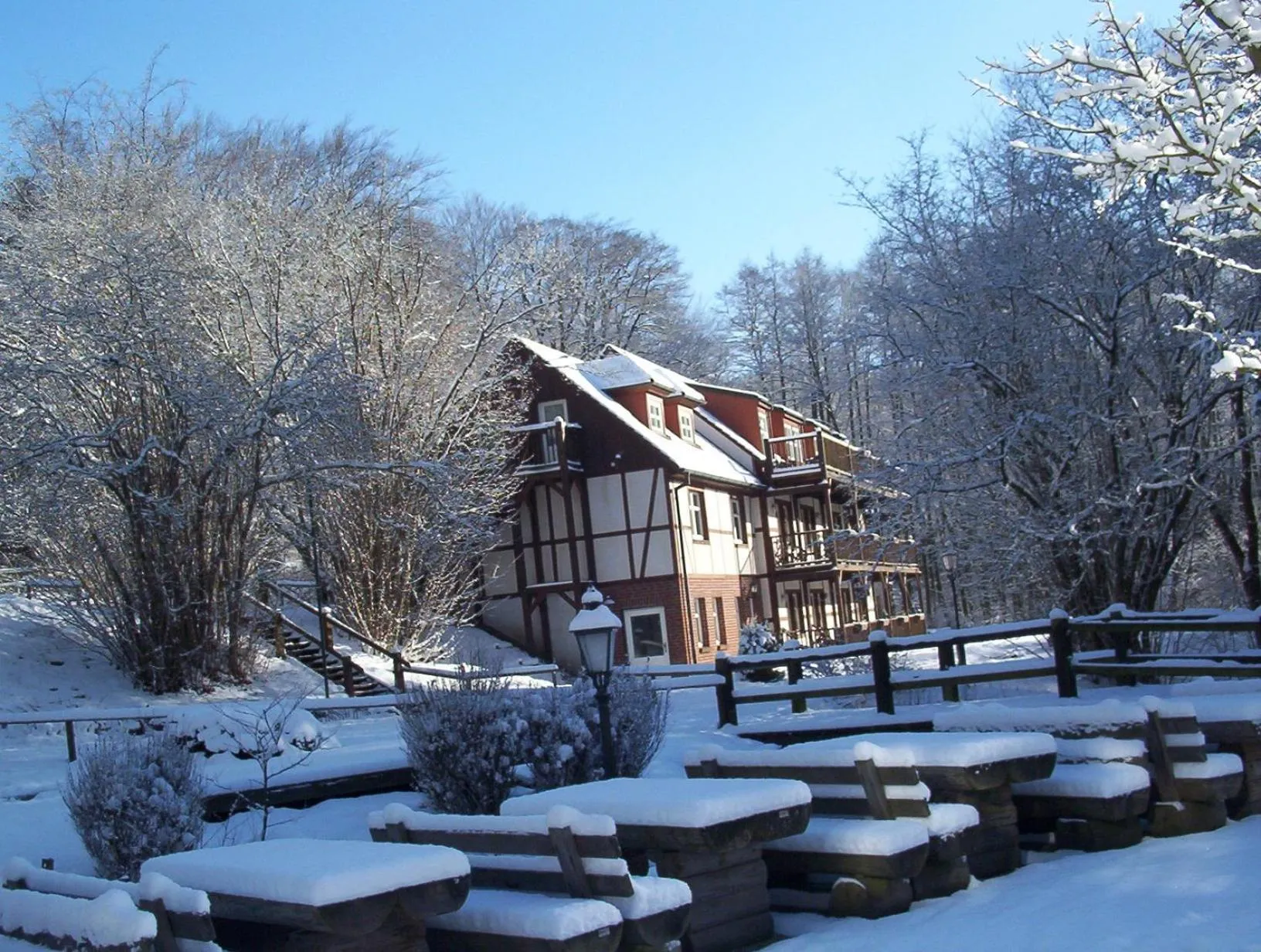 Facade/entrance in Hotel Boltenmühle