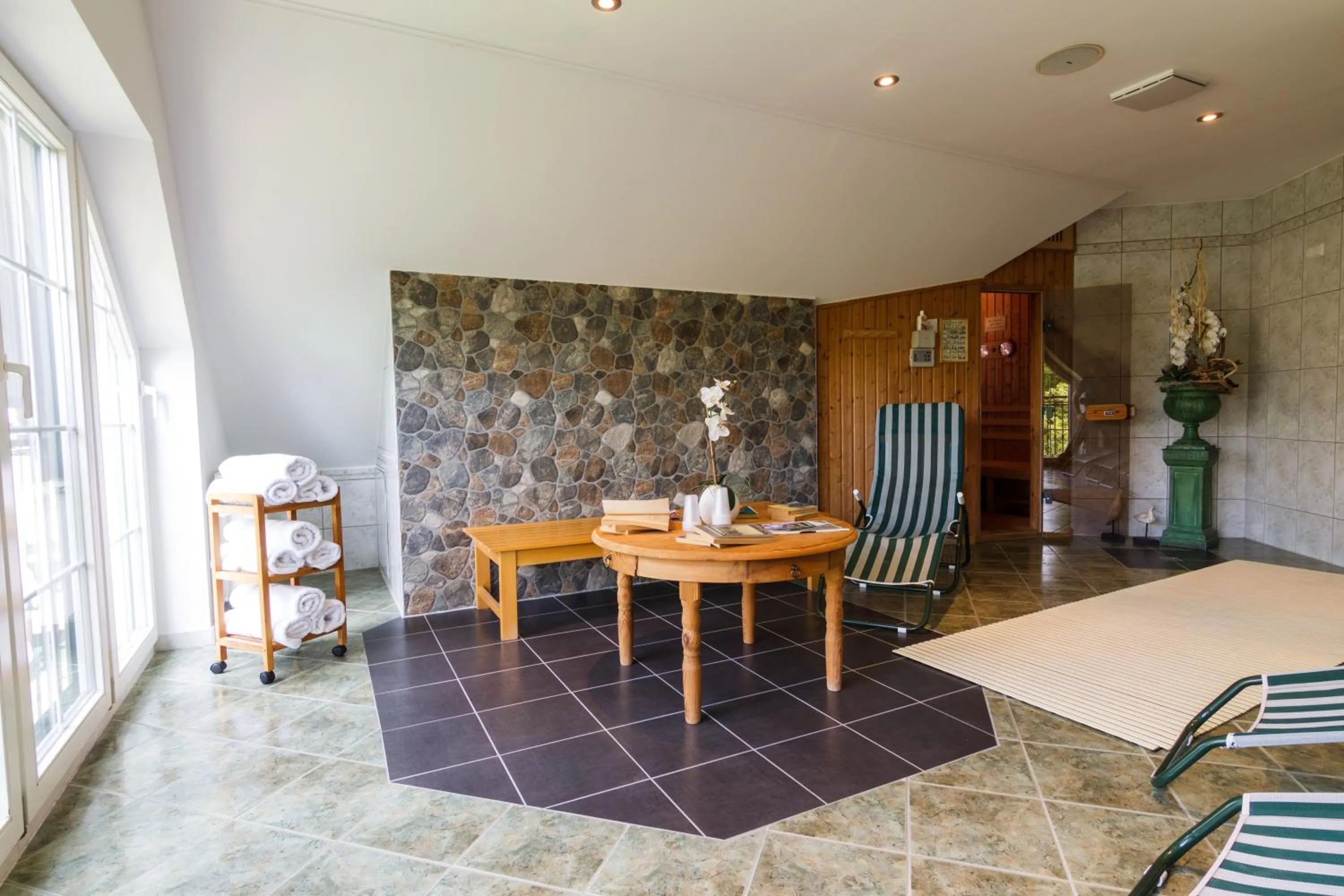 Sauna in Hotel & Restaurant Am Alten Rhin