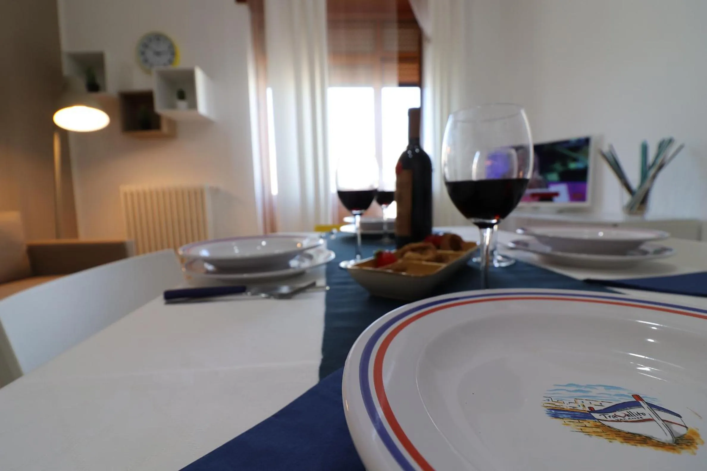 Dining area in Holiday House Nike Otranto 4 guests