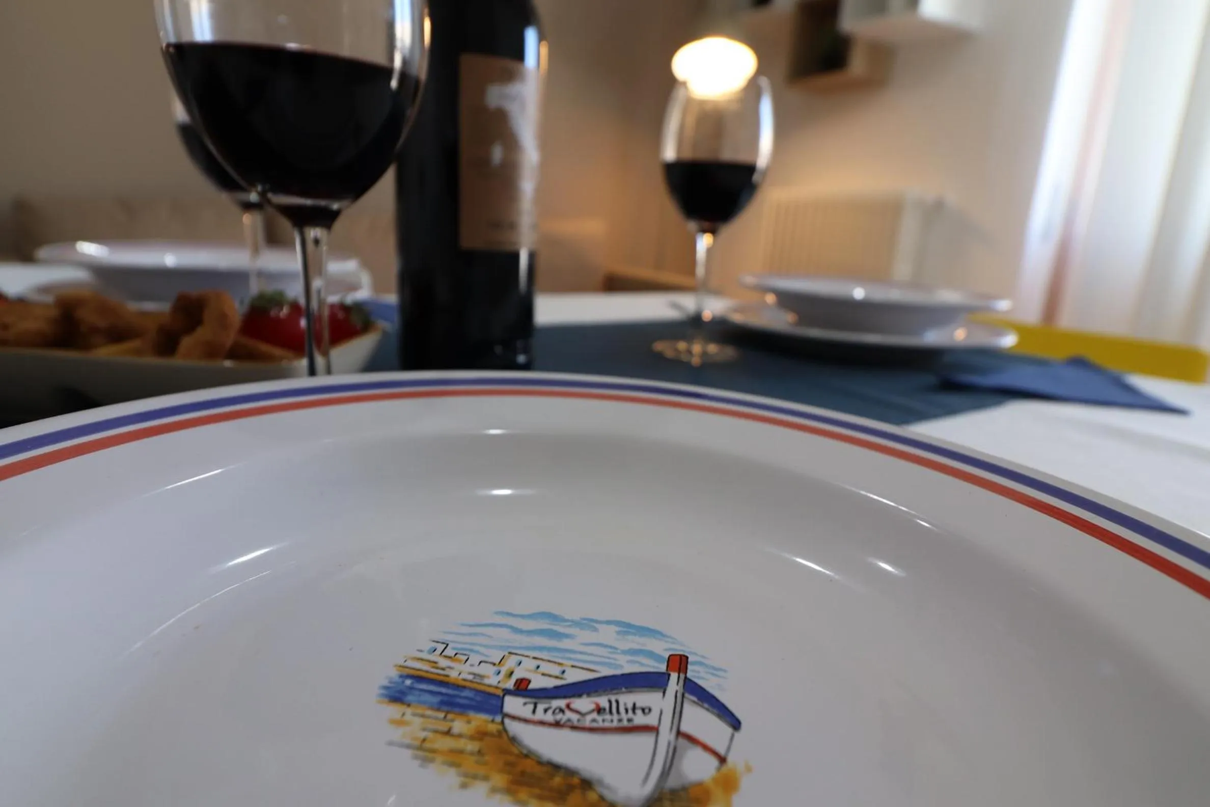 Dining area in Holiday House Nike Otranto 4 guests