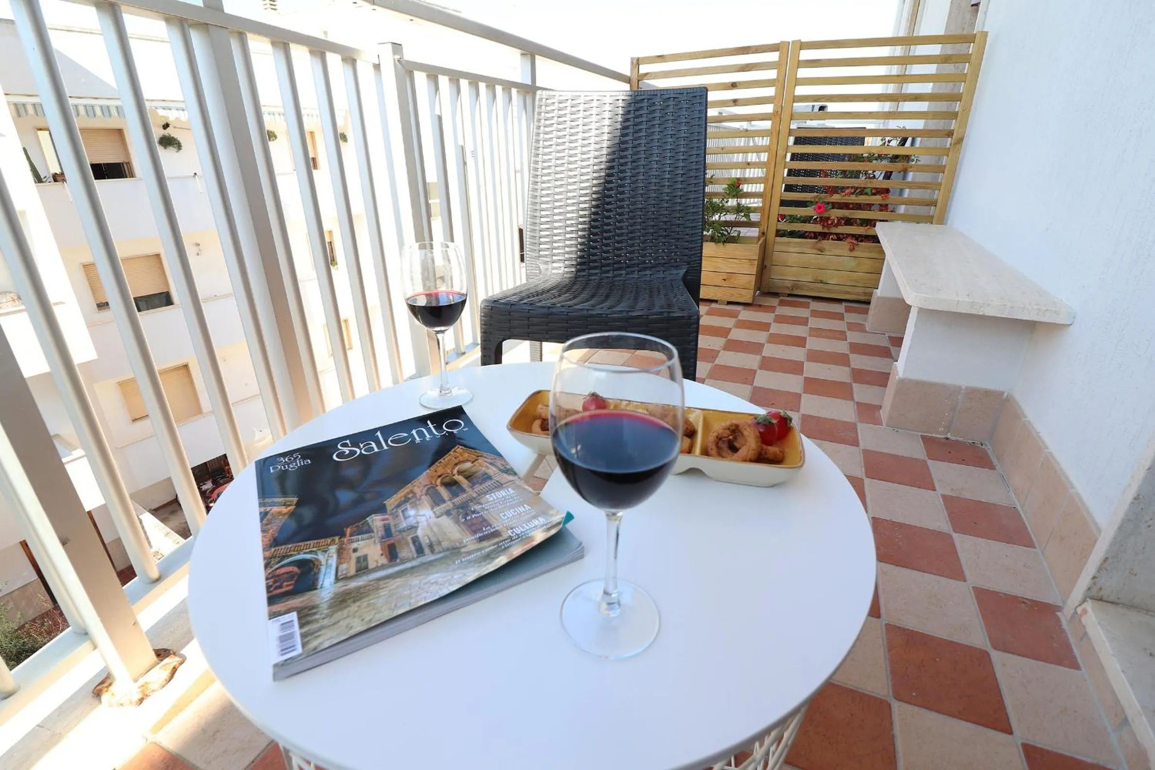 Balcony/Terrace in Holiday House Nike Otranto 4 guests