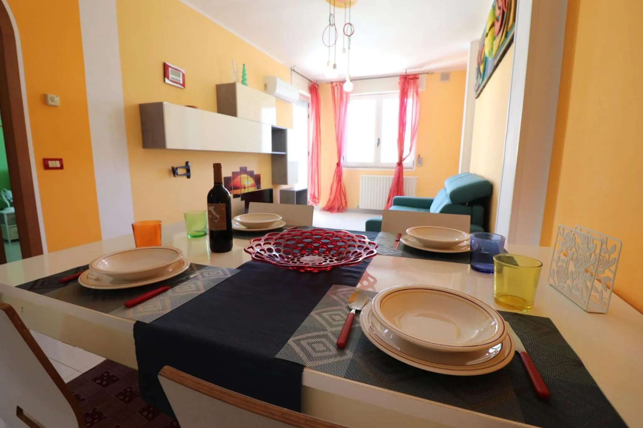Living room in Casa Virginia Elegant One-Bedroom Apartment Near the Beach