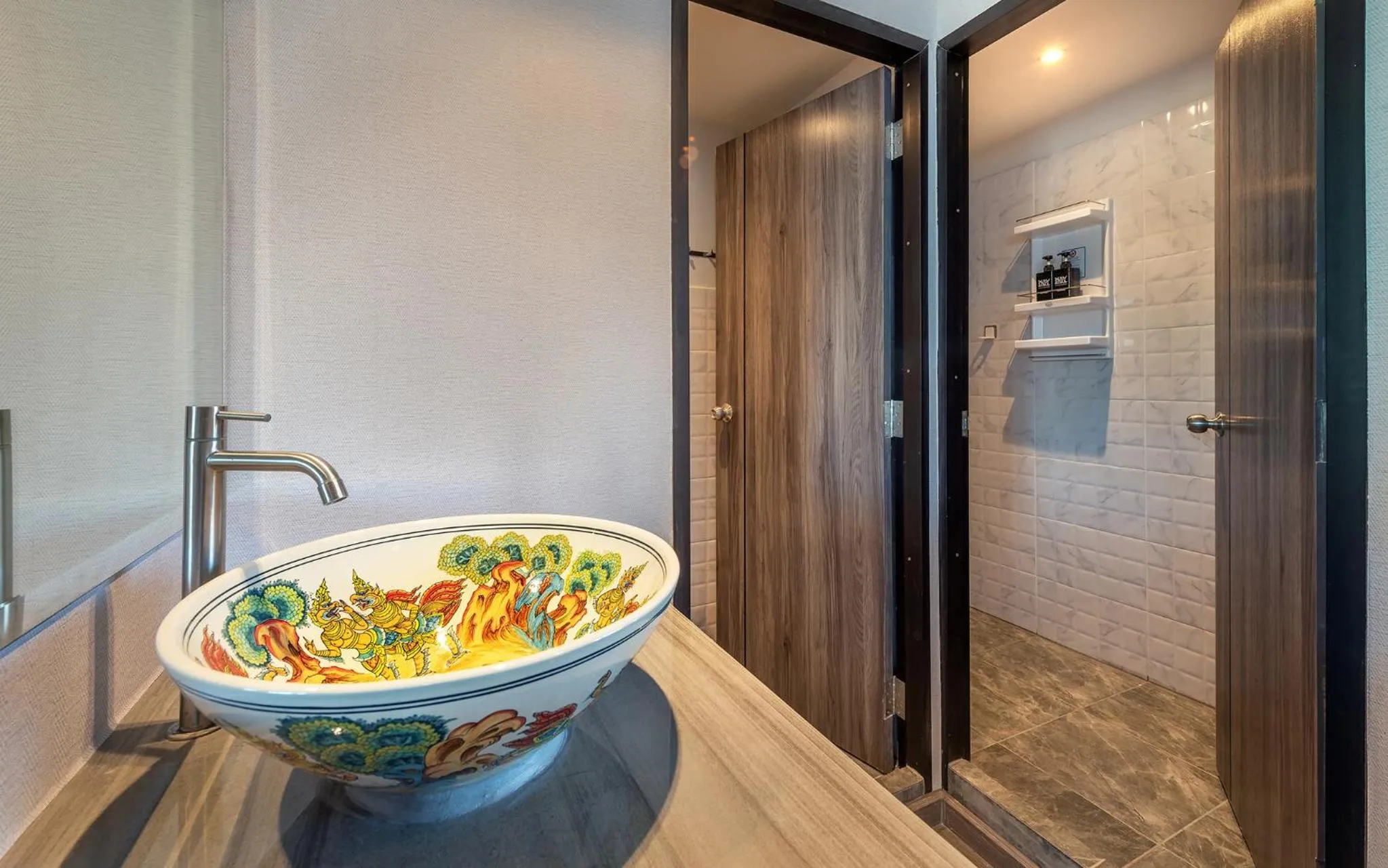 Bathroom in Happy Station Bangkok