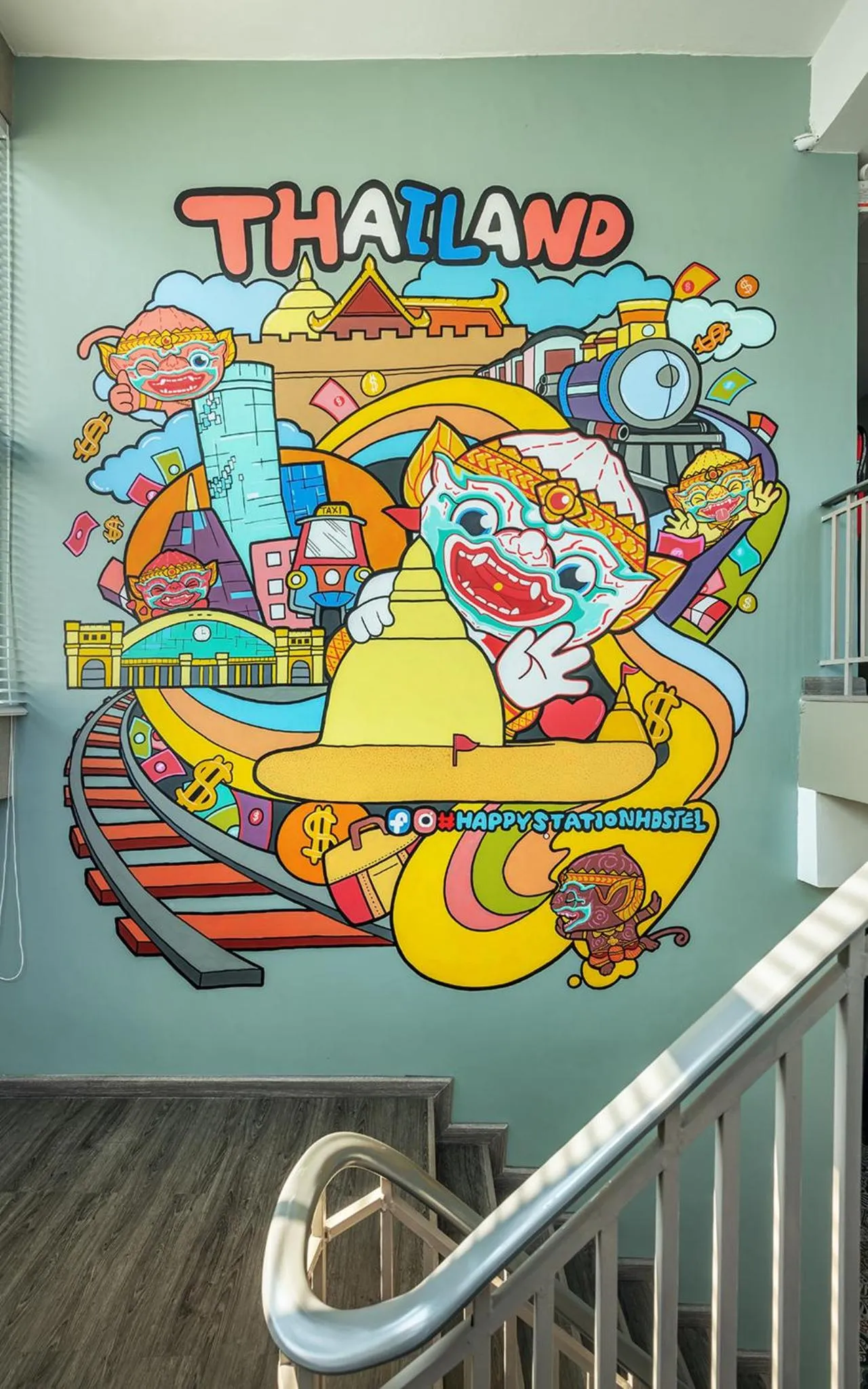 Property logo or sign in Happy Station Bangkok