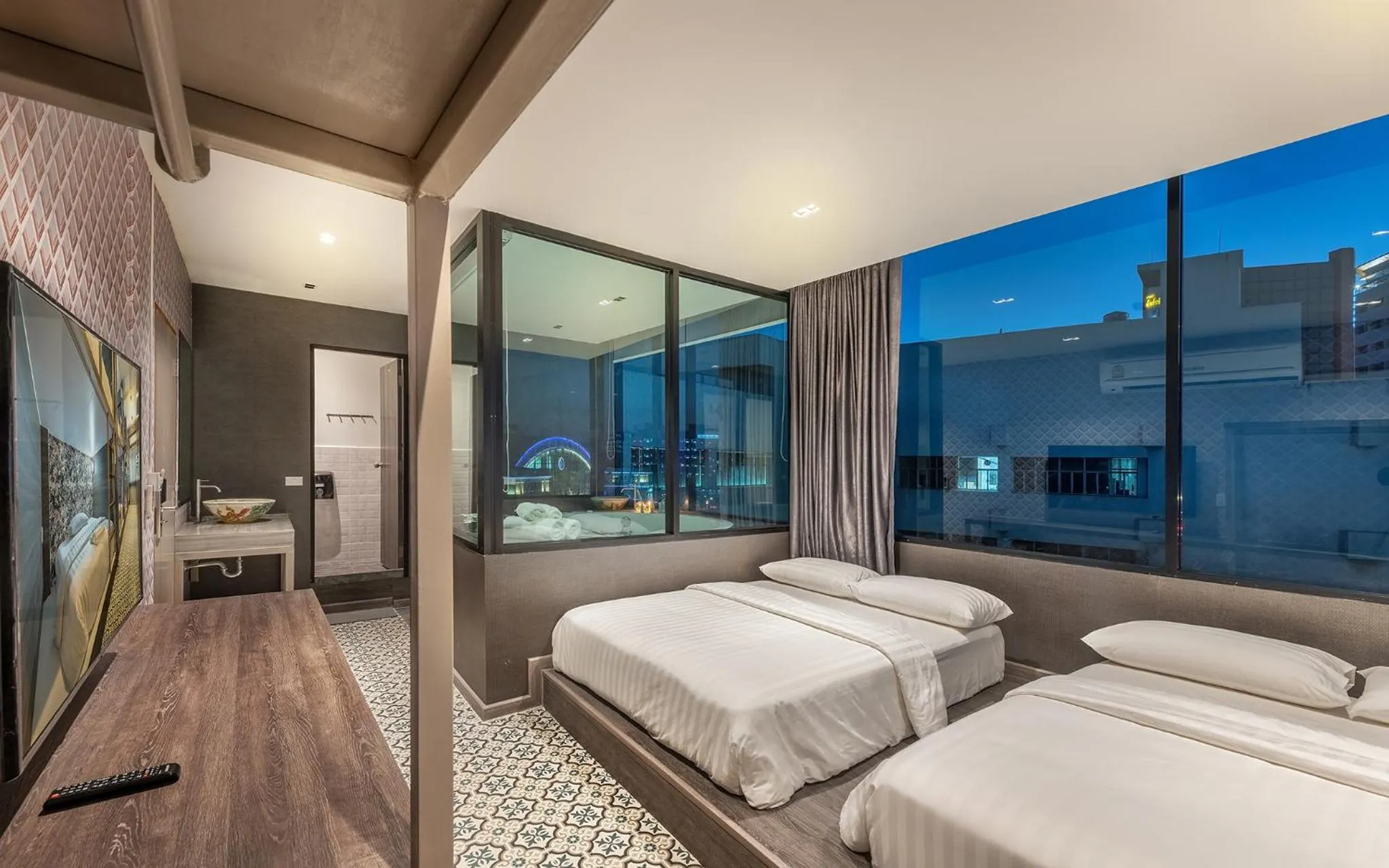 Bedroom, Bed in Happy Station Bangkok