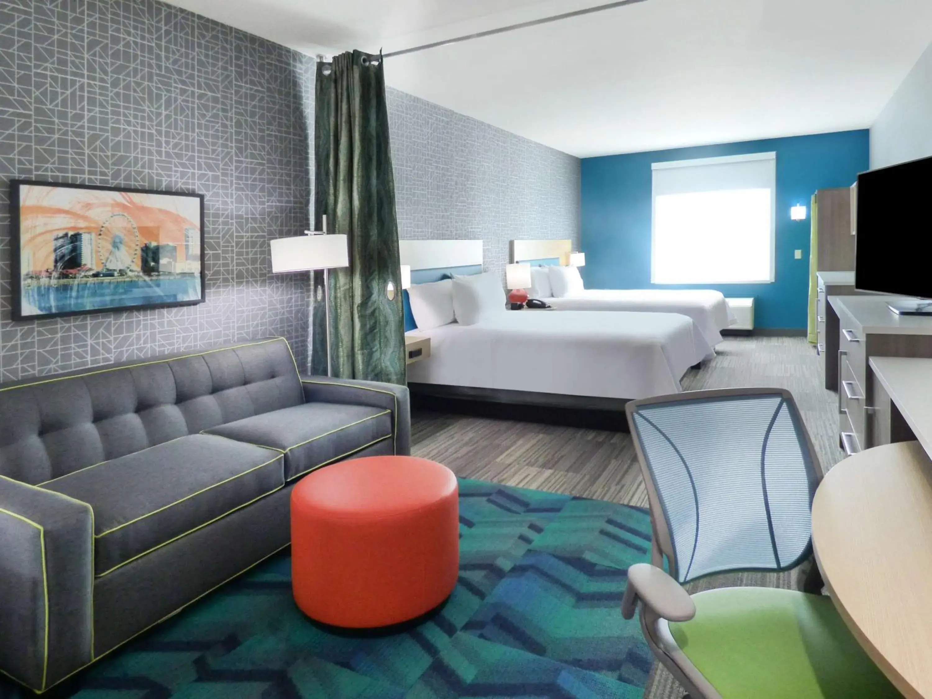 Queen Studio with Two Queen Beds - Non-Smoking in Home2 Suites By Hilton Pensacola I-10 Pine Forest Queen Studio with Two Queen Beds - Non-Smoking in Home2 Suites By Hilton Pensacola I-10 Pine Forest