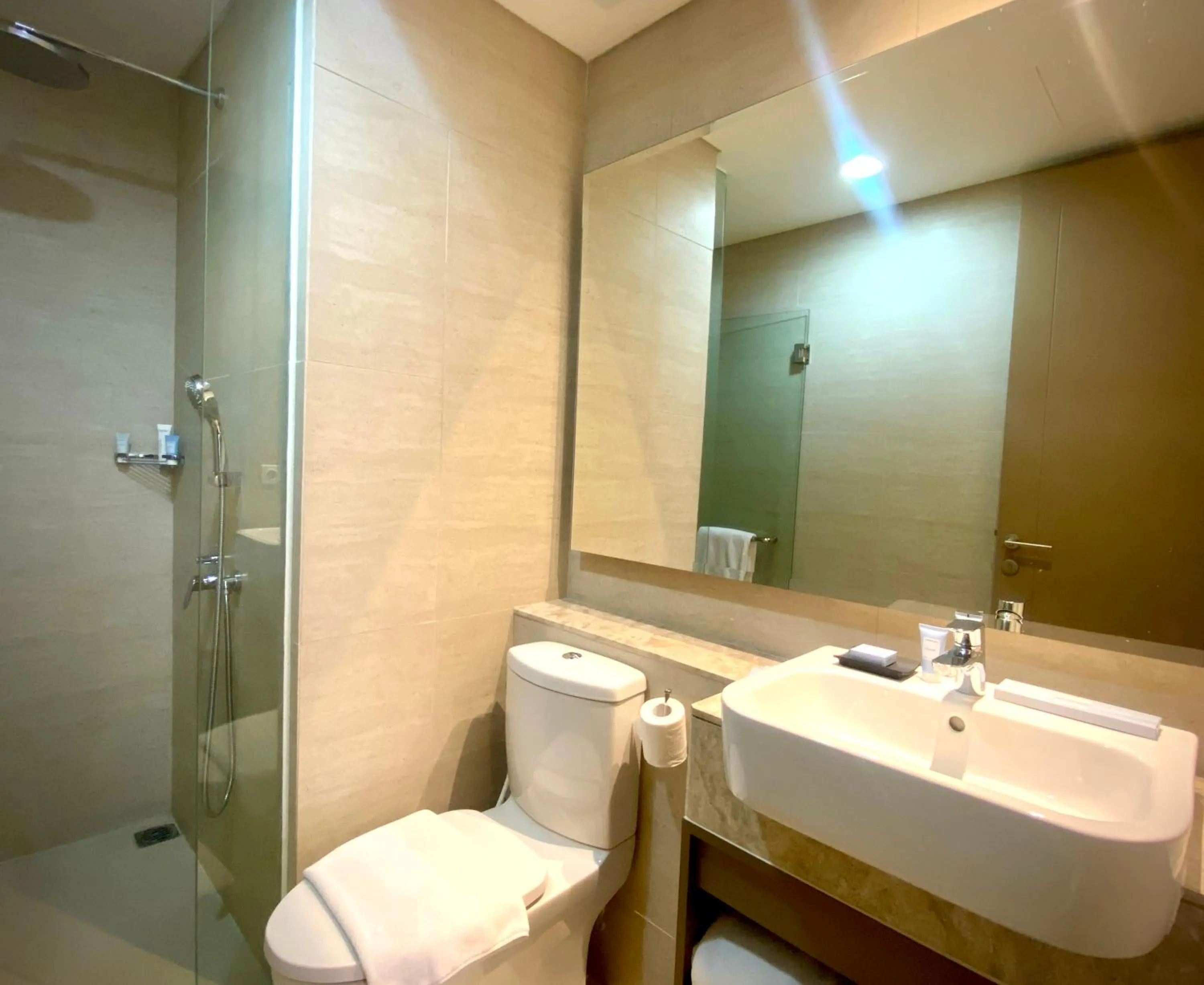 Bathroom in Oakwood Apartments PIK Jakarta