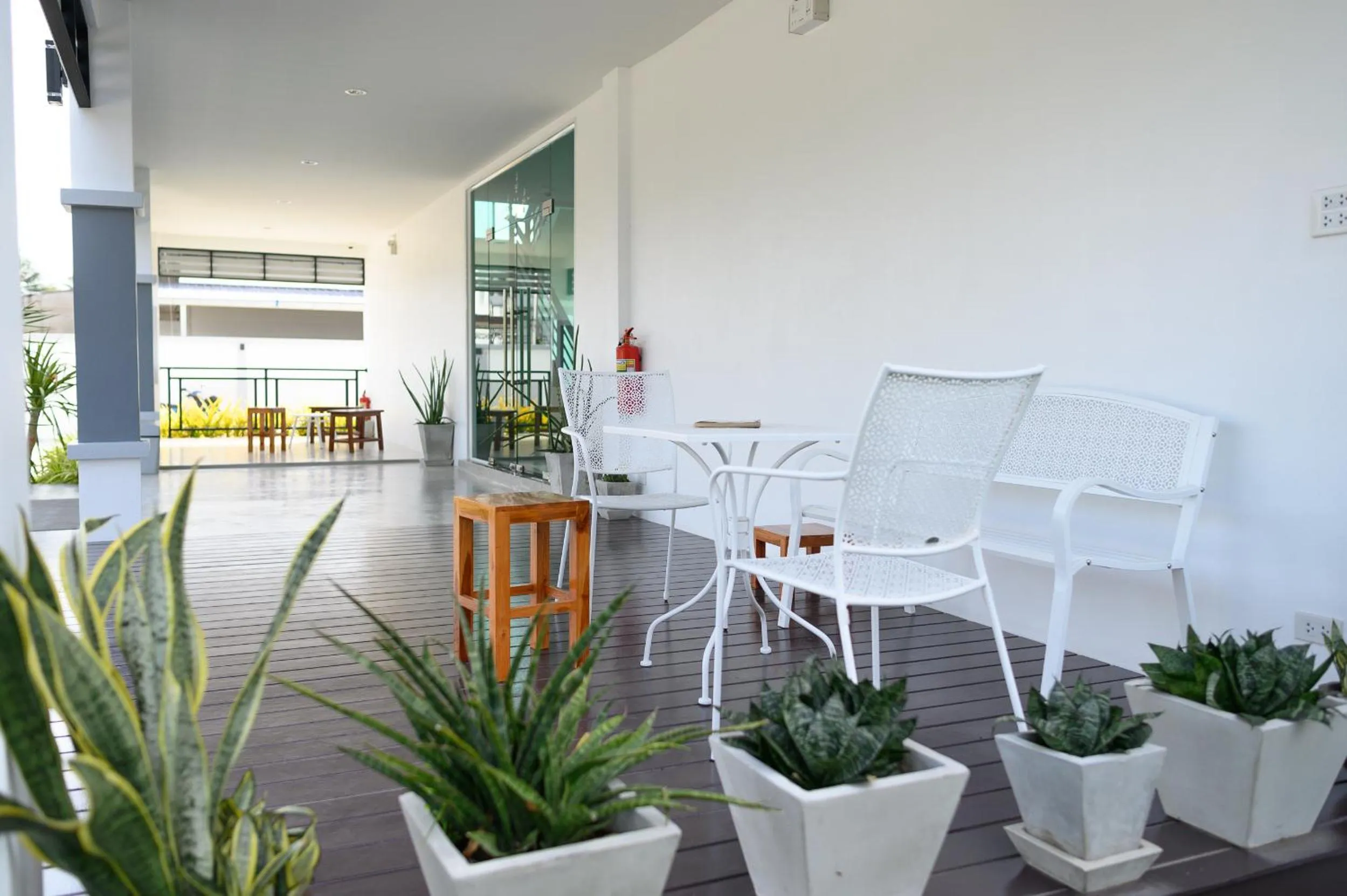 Seating area in Munruk Hostel