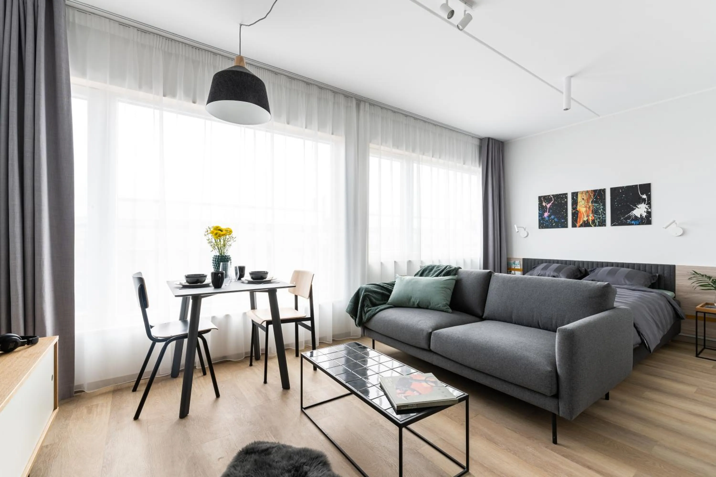 Seating area in LURICH Residences