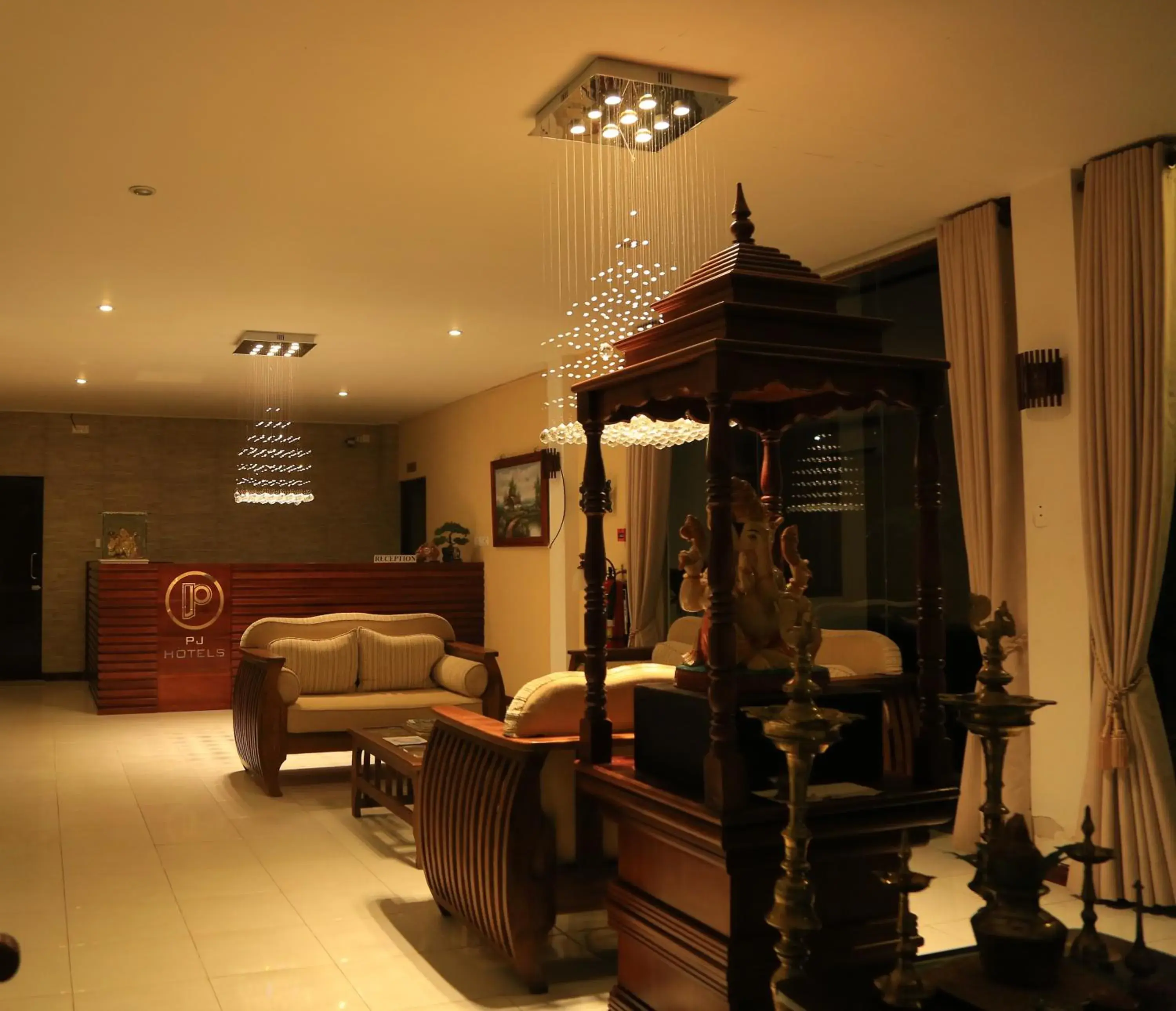 Lobby or reception in PJ Hotels Jaffna Lobby or reception in PJ Hotels Jaffna