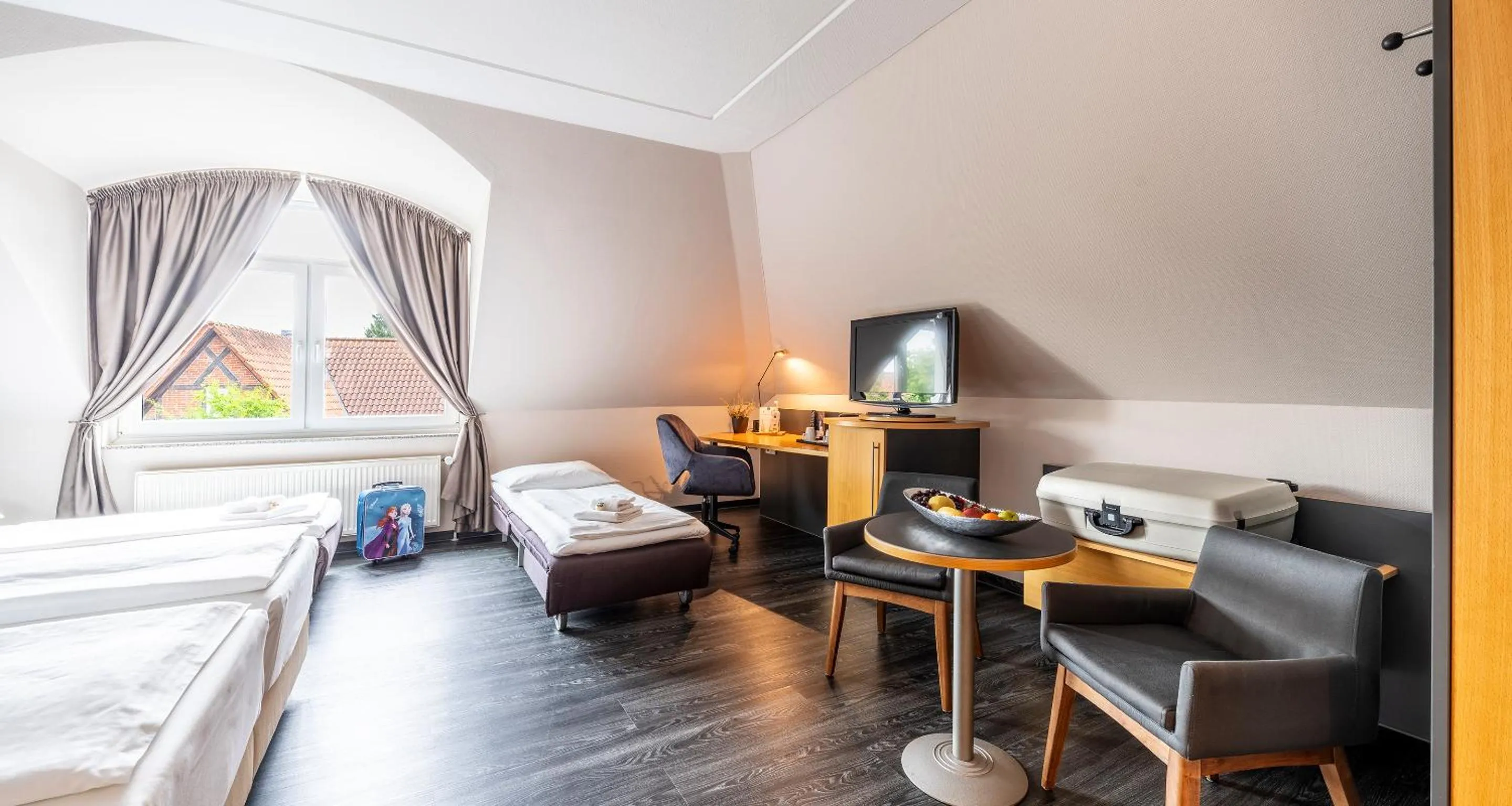 View (from property/room), Bed in PLAZA INN Heidehof