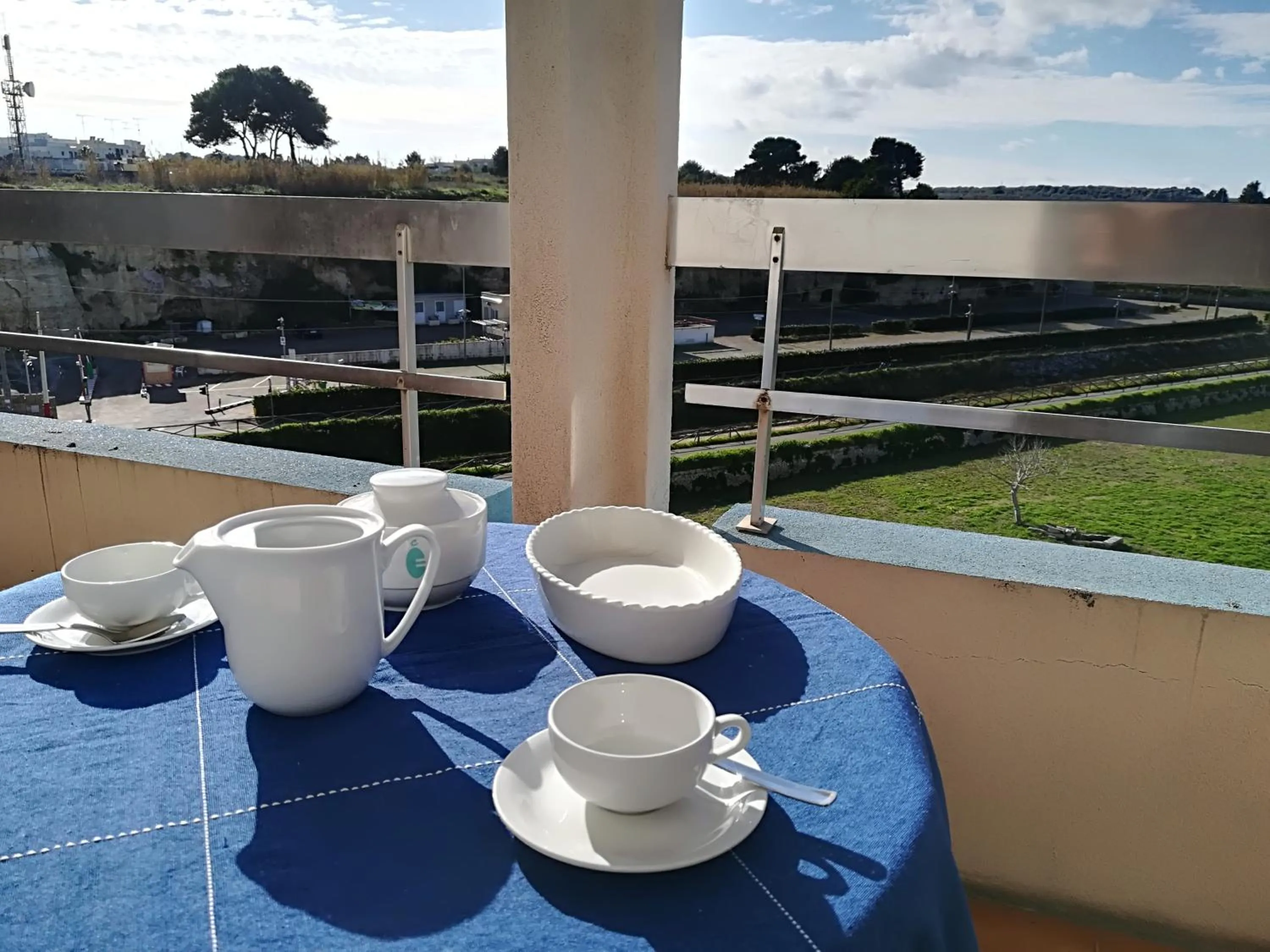 Balcony/Terrace in Federica Otranto holiday home
