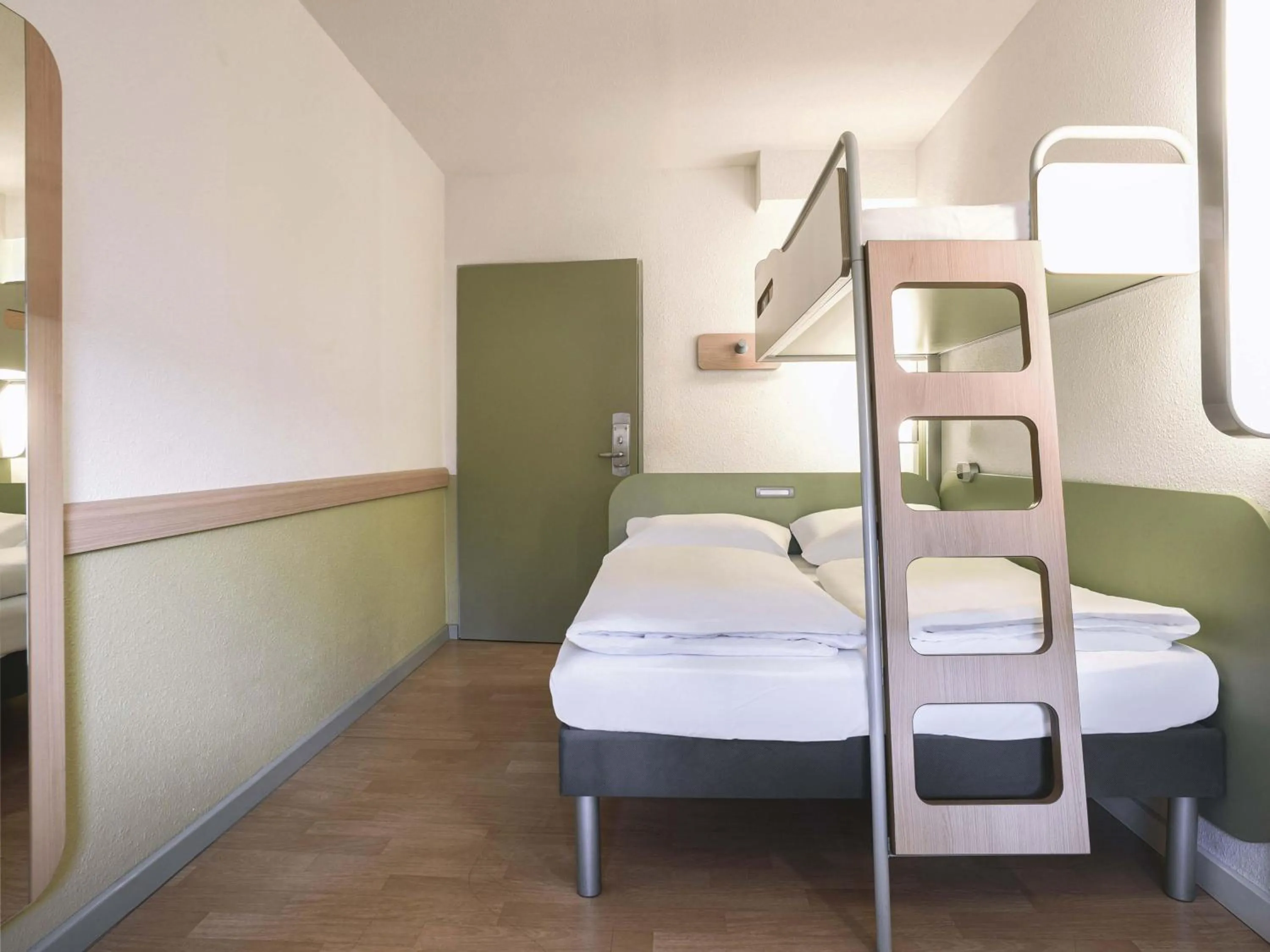 Photo of the whole room, Bed in B&B HOTEL Rostock-Broderstorf