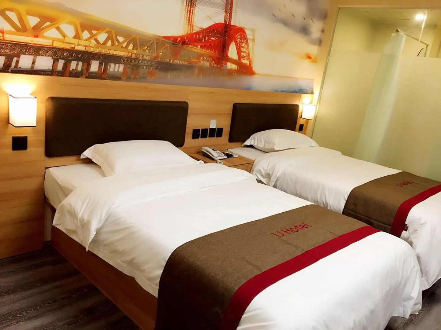 Bed in Thank Inn Chain Hotel shandong heze juye county shanghai jiayuan