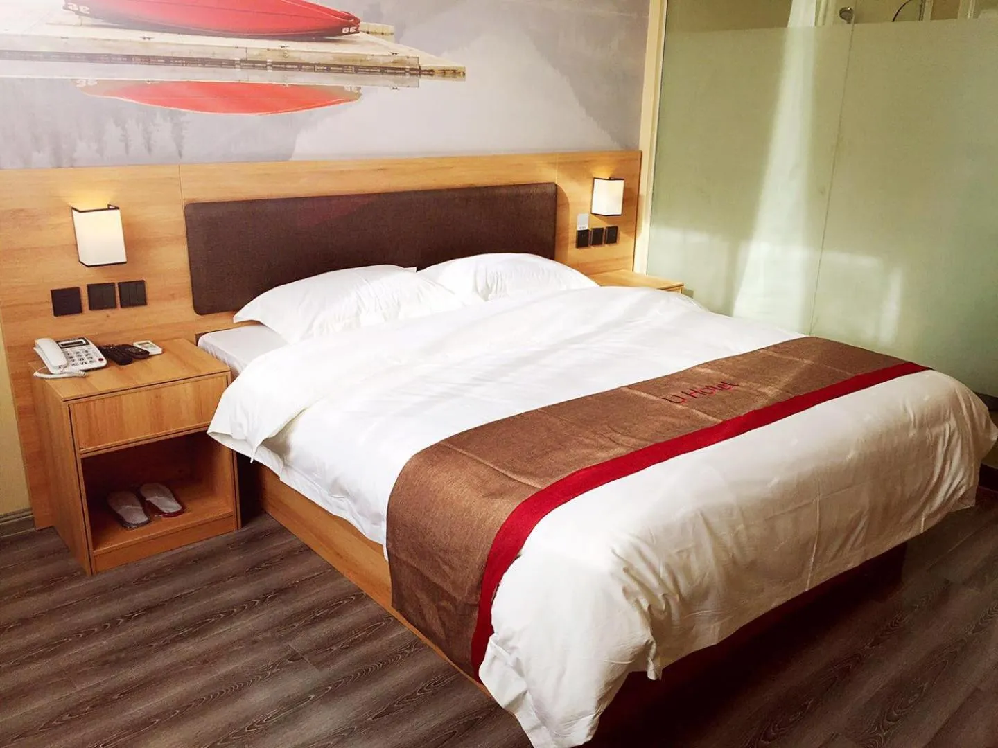 Bed in Thank Inn Chain Hotel shandong heze juye county shanghai jiayuan