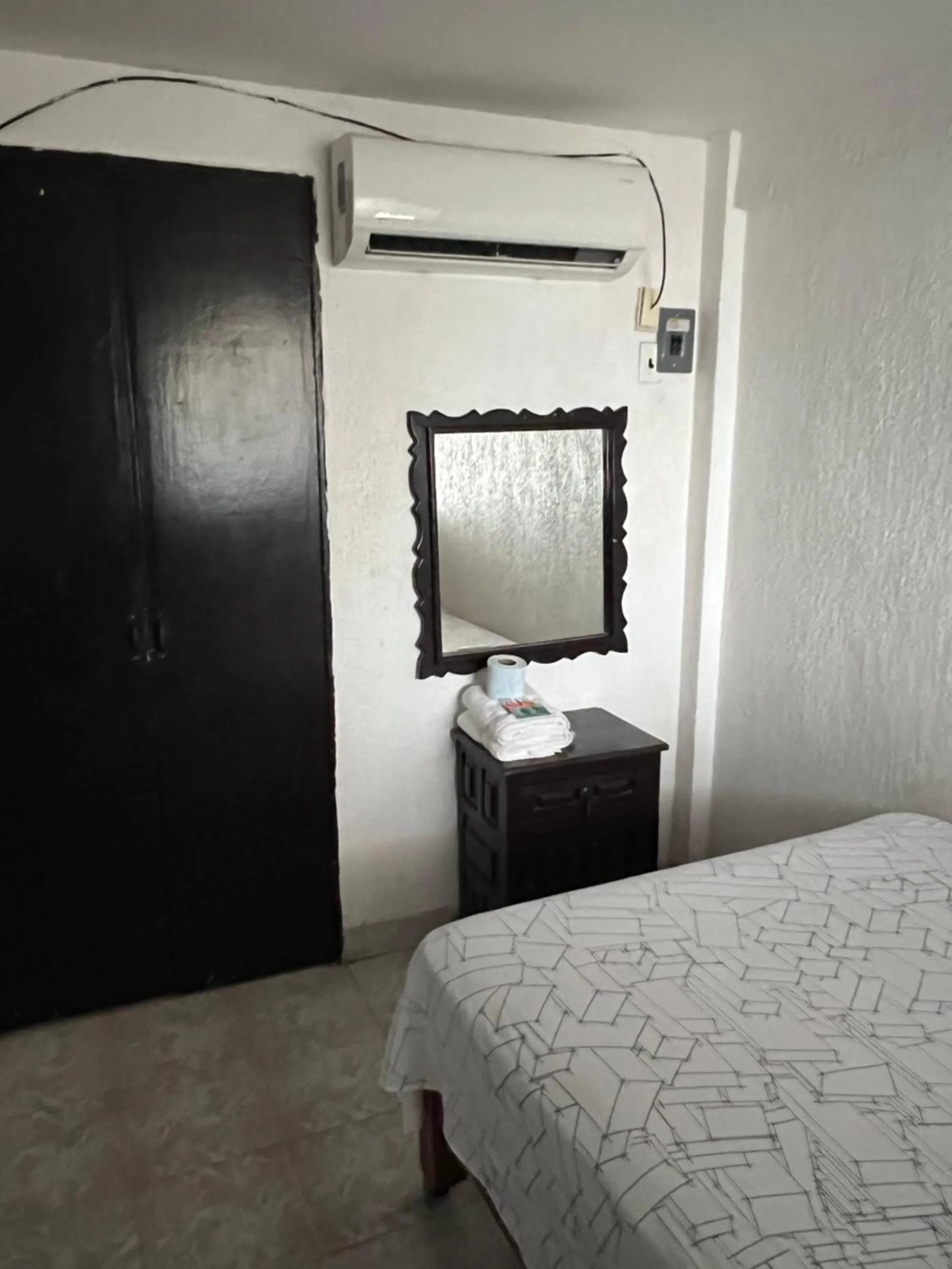 Bed in Hotel magallanes con cocineta 100 Metros de playa