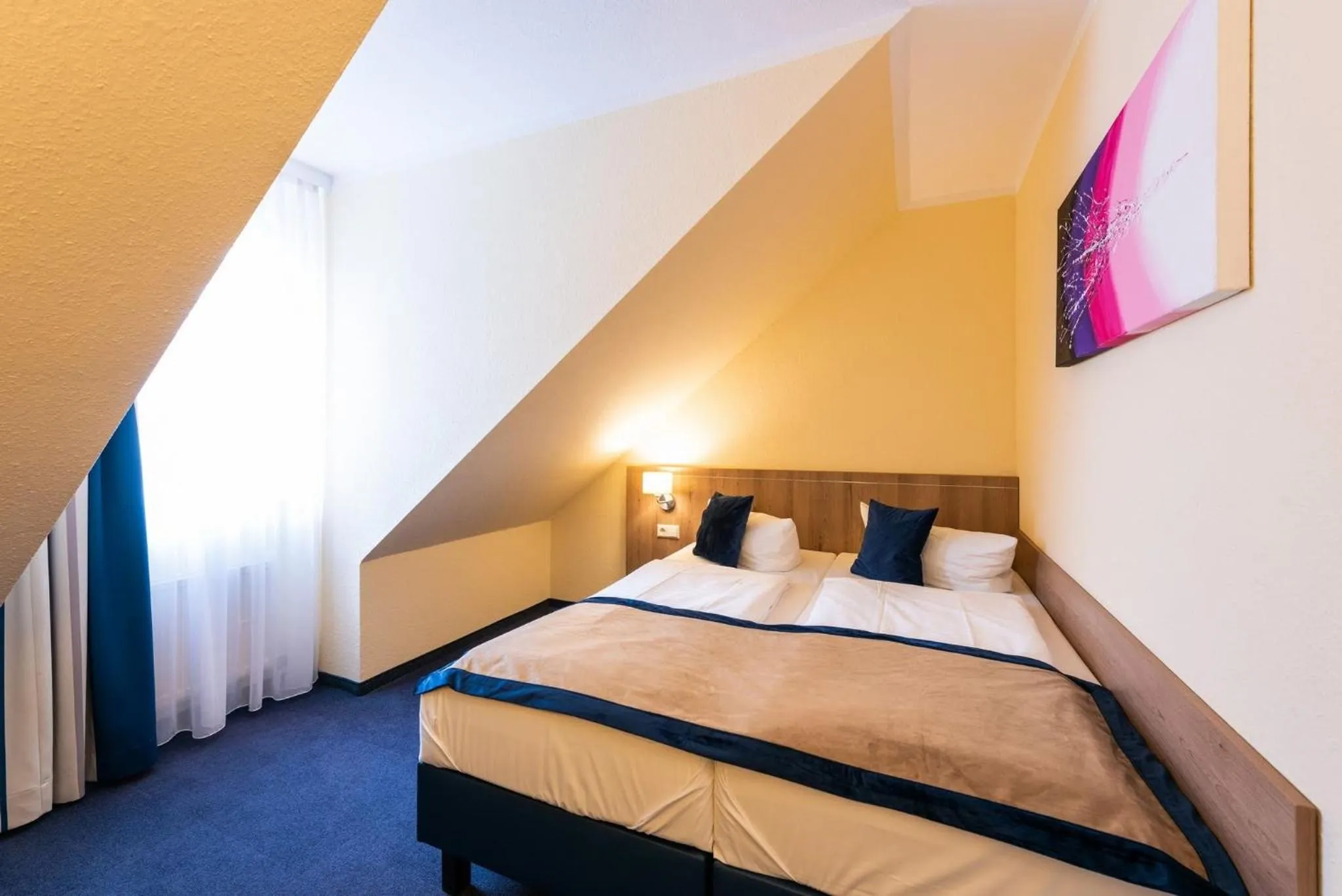 Bed in Askania Hotel & Brauhaus