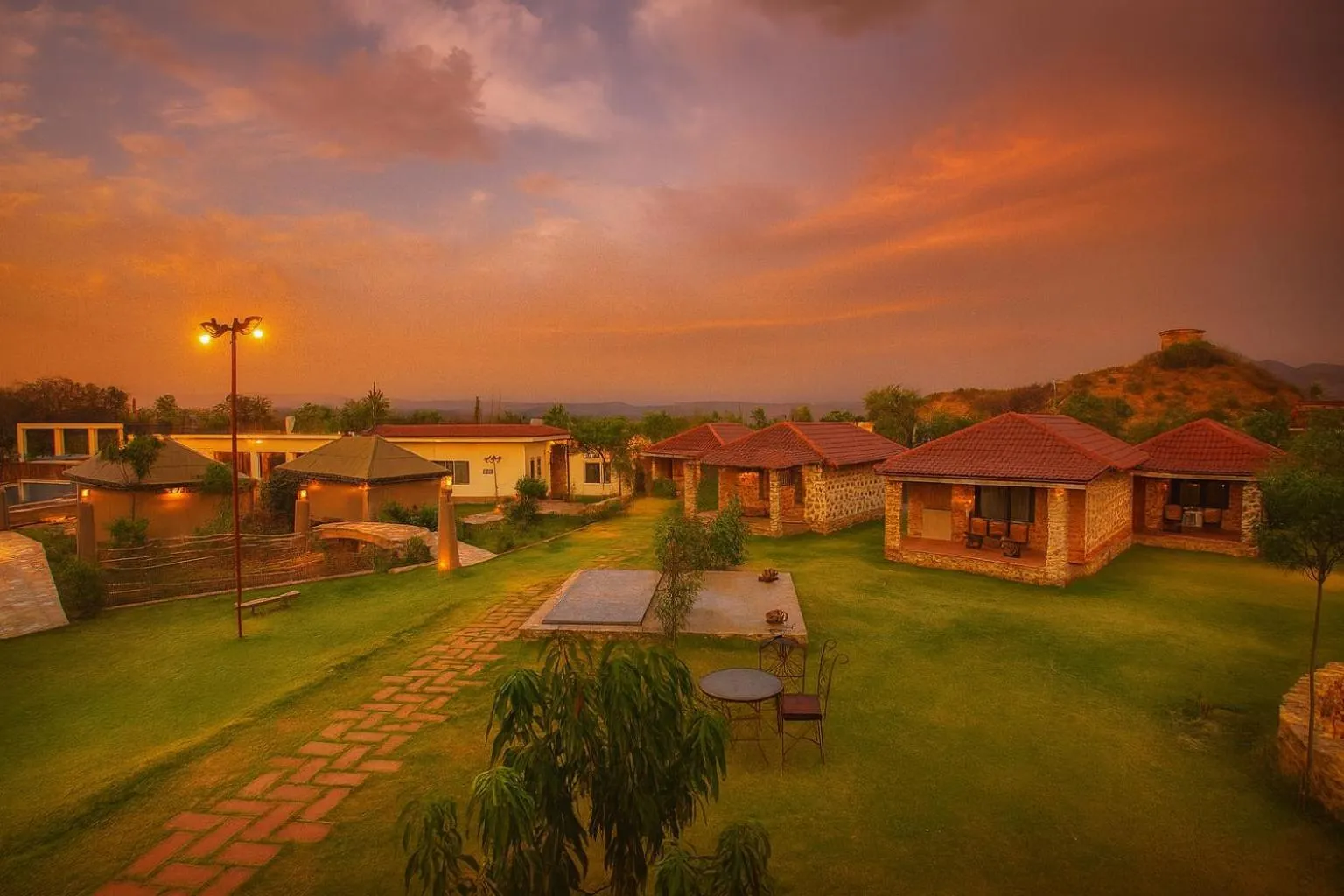 View (from property/room) in Virat Resorts, Sariska Rajasthan