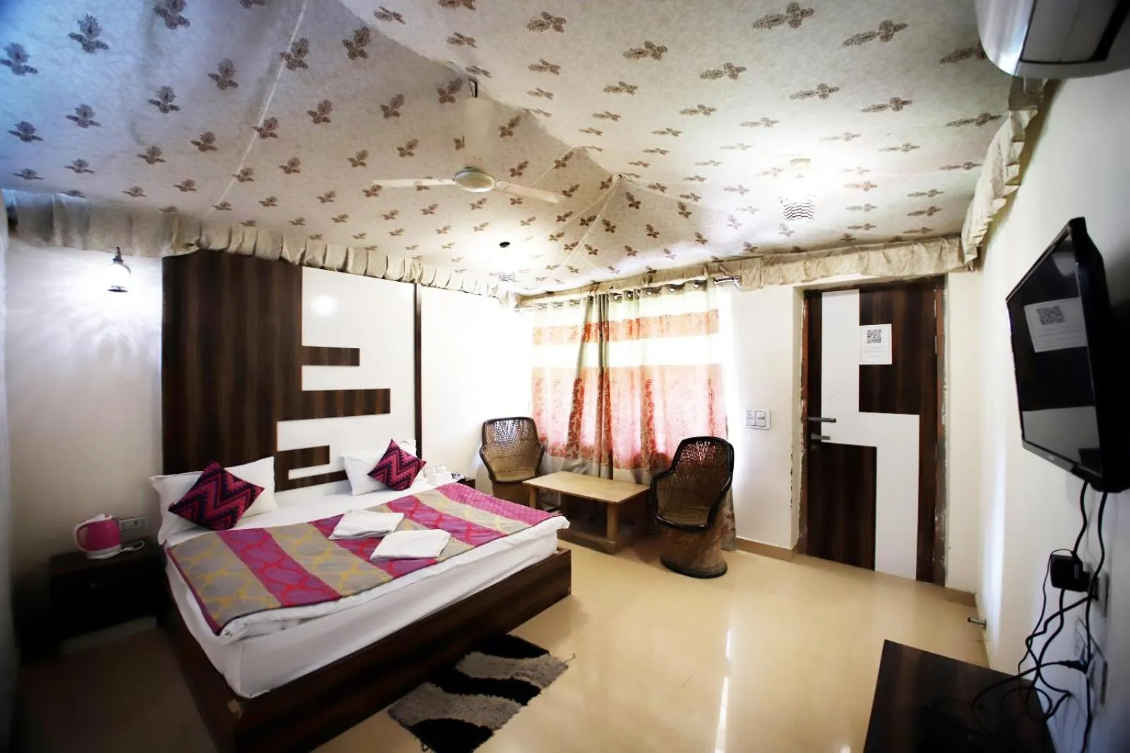 Bedroom, Bed in Virat Resorts, Sariska Rajasthan