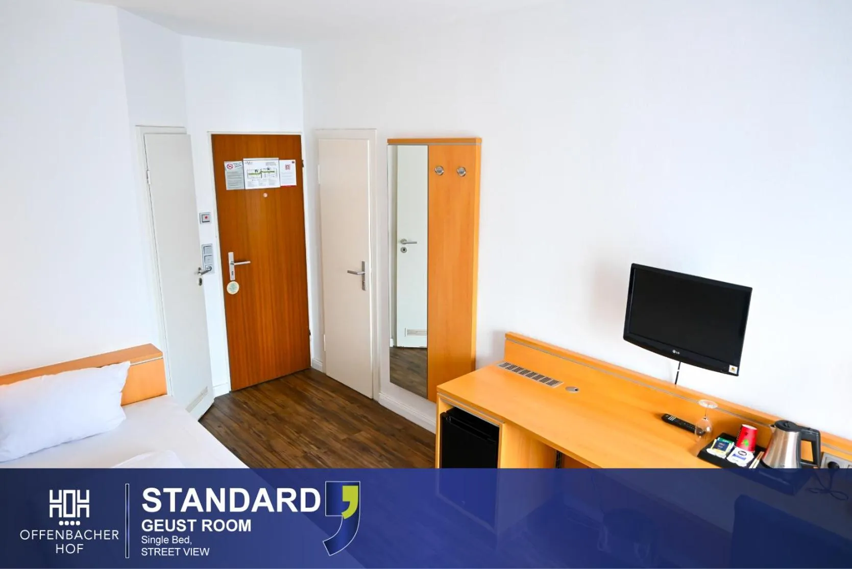 Bed in Hotel Offenbacher Hof