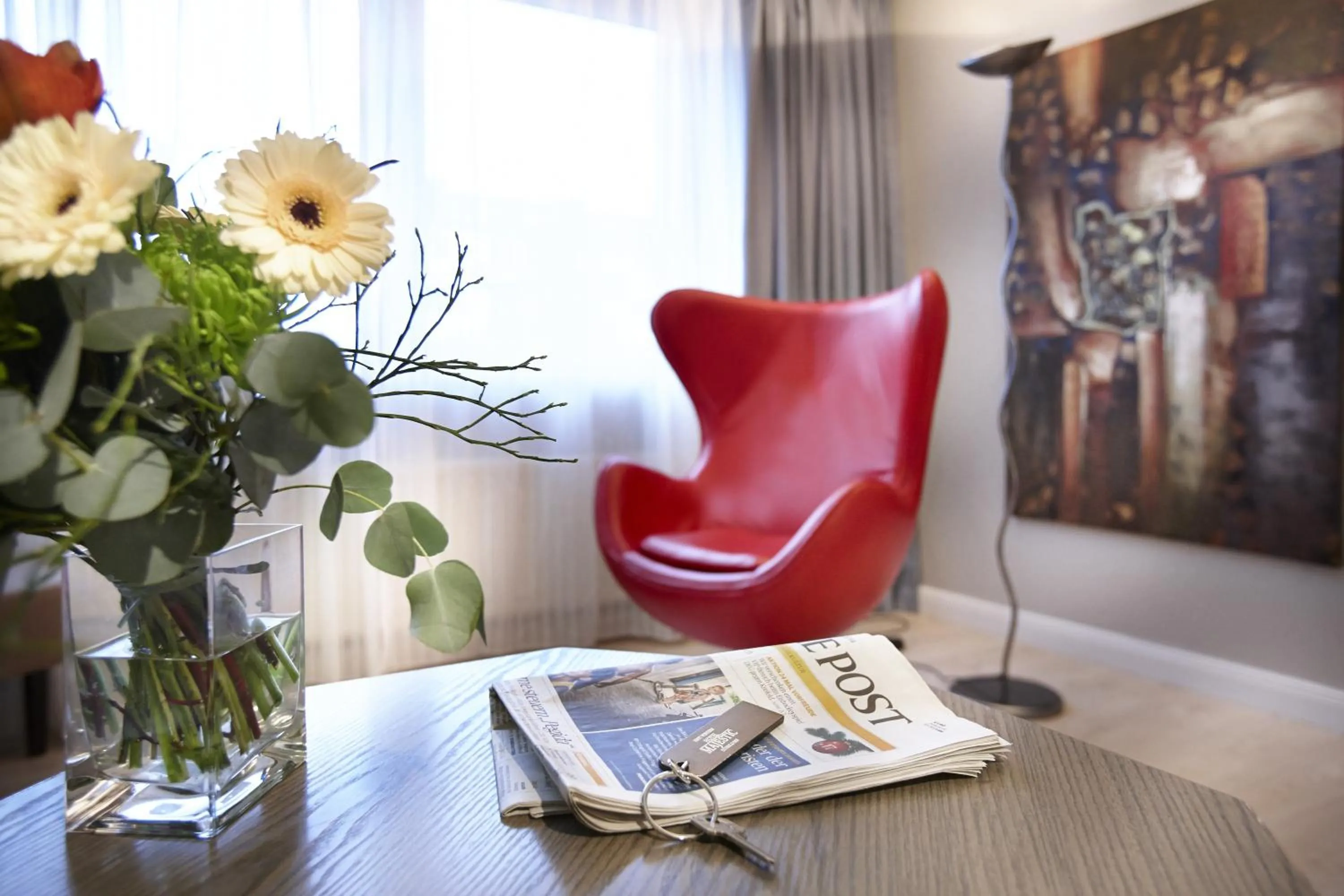 Lobby or reception in Hotel Düsseldorf City by Tulip Inn