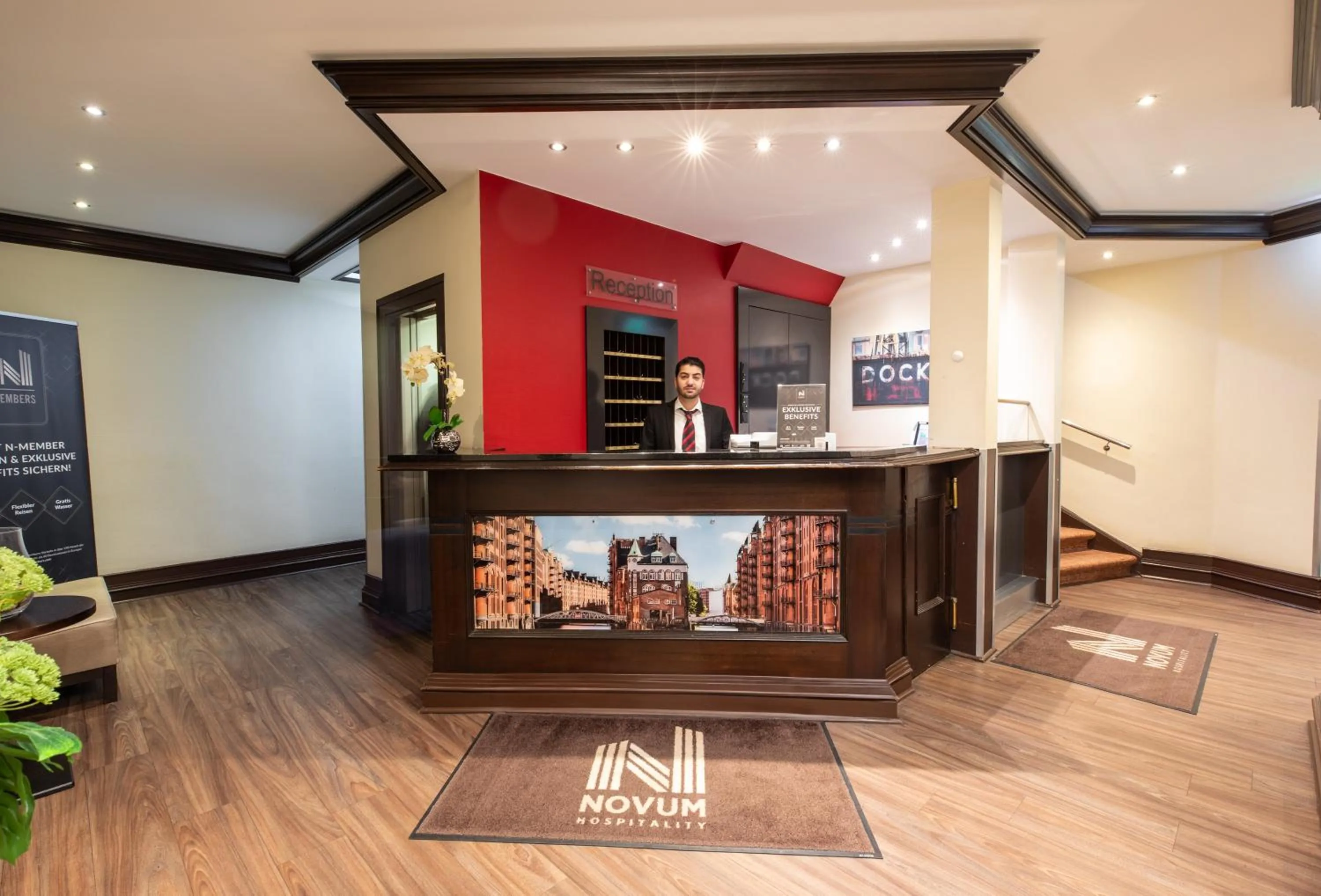 Lobby or reception in Hotel Norddeutscher Hof