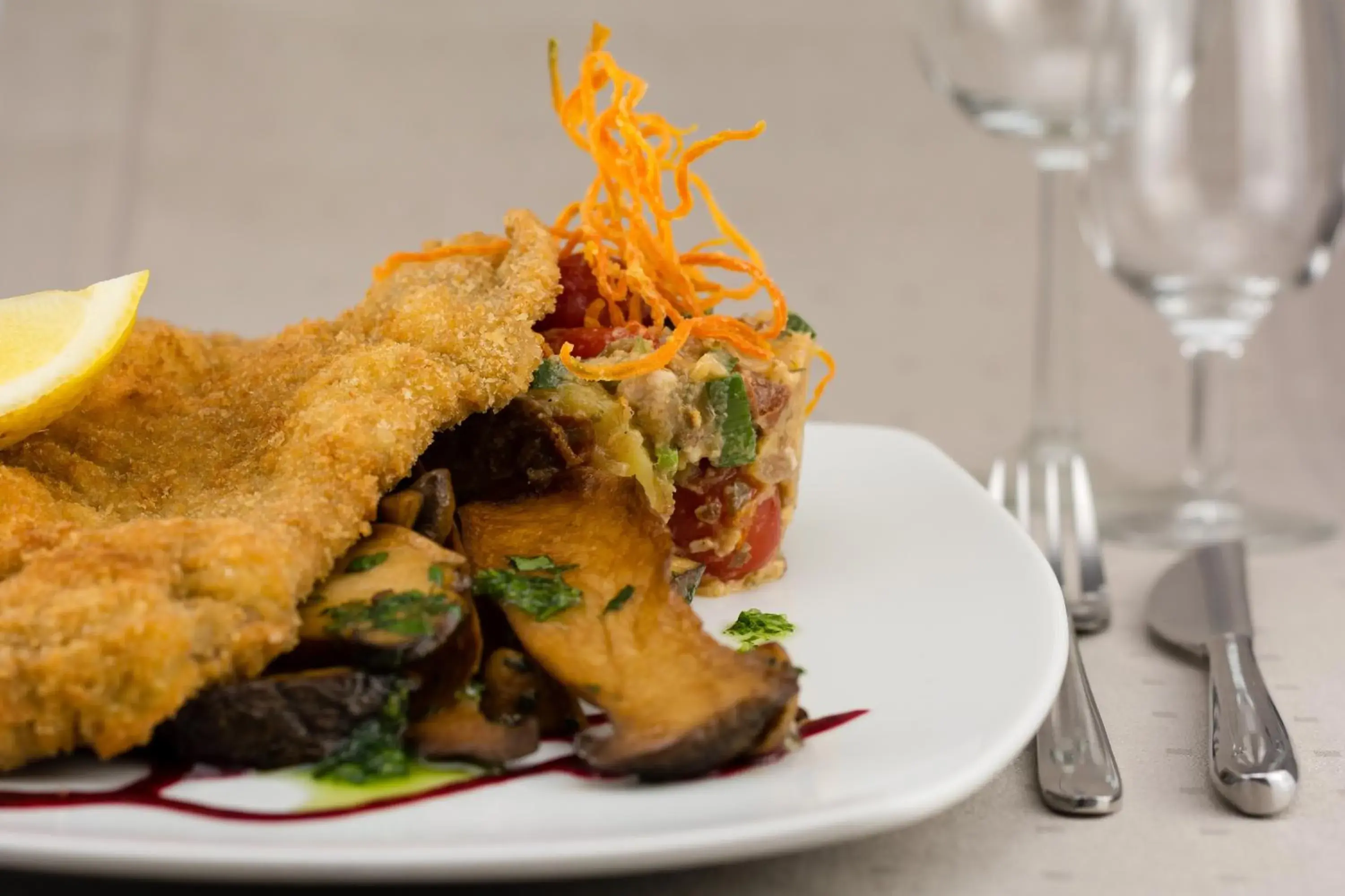 Food close-up in Hotel Kastanienhof Food close-up in Hotel Kastanienhof