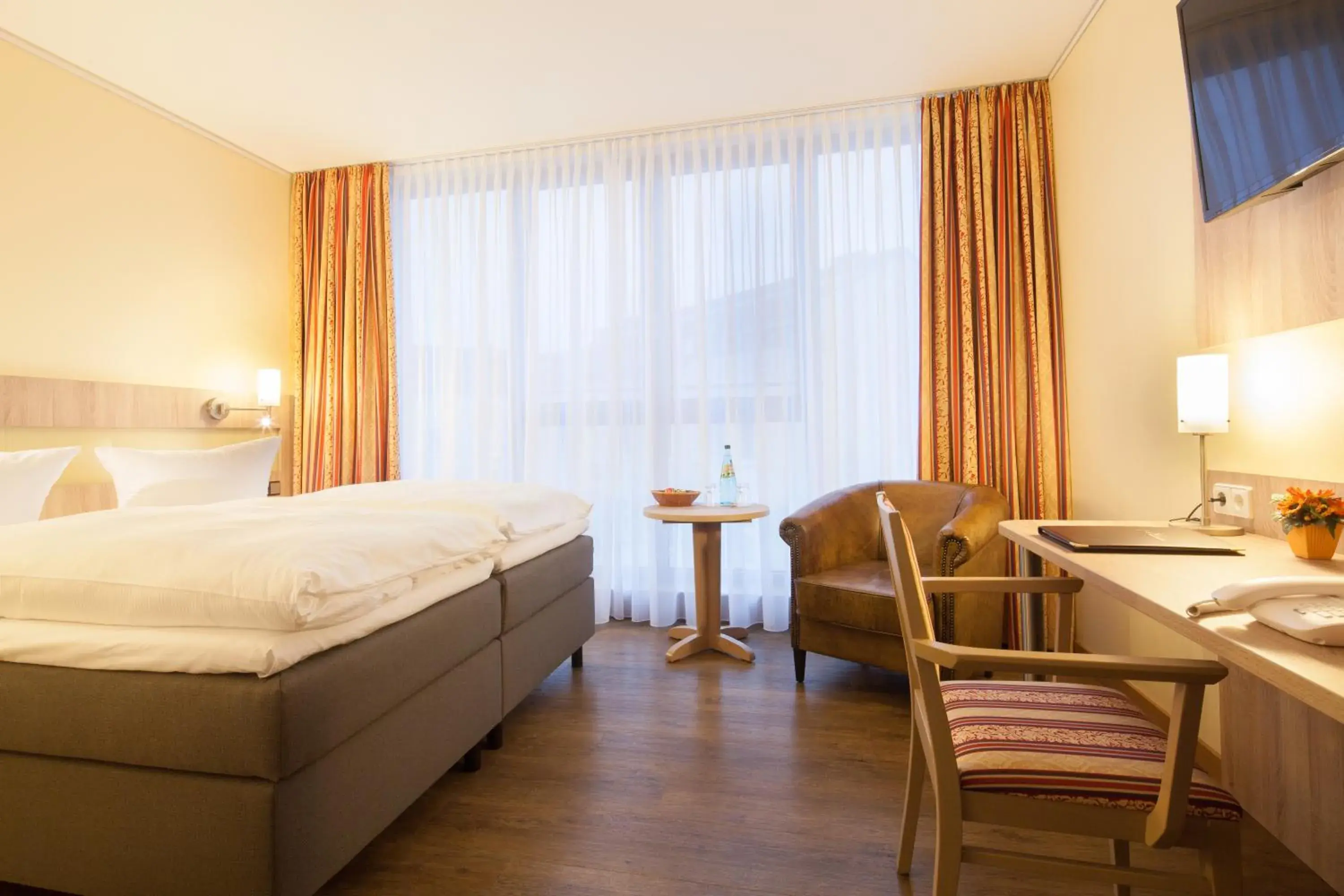 Bed in Hotel Kastanienhof Bed in Hotel Kastanienhof