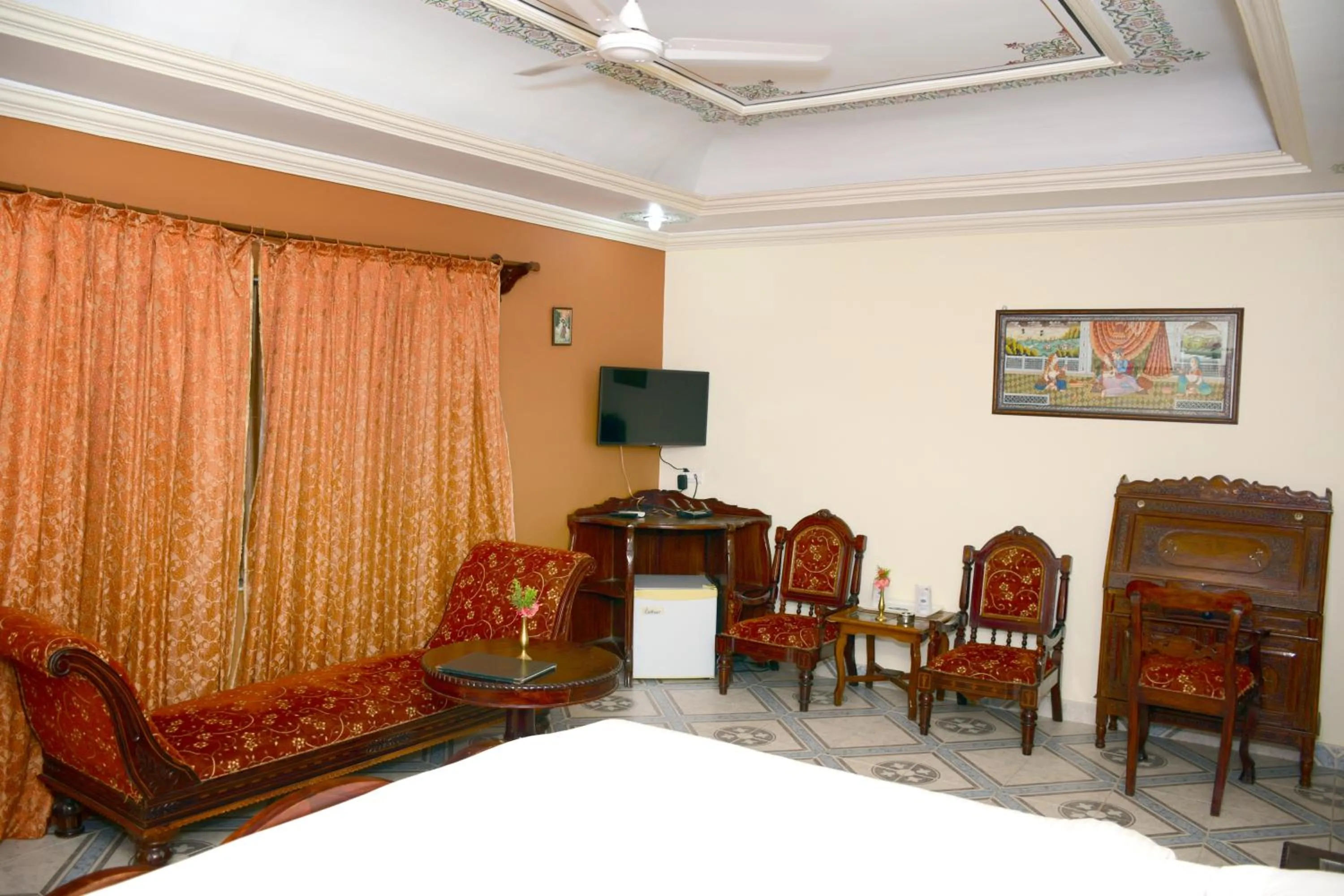 Seating area, Bed in Hotel Master Paradise, Pushkar, Rajasthan , INDIA