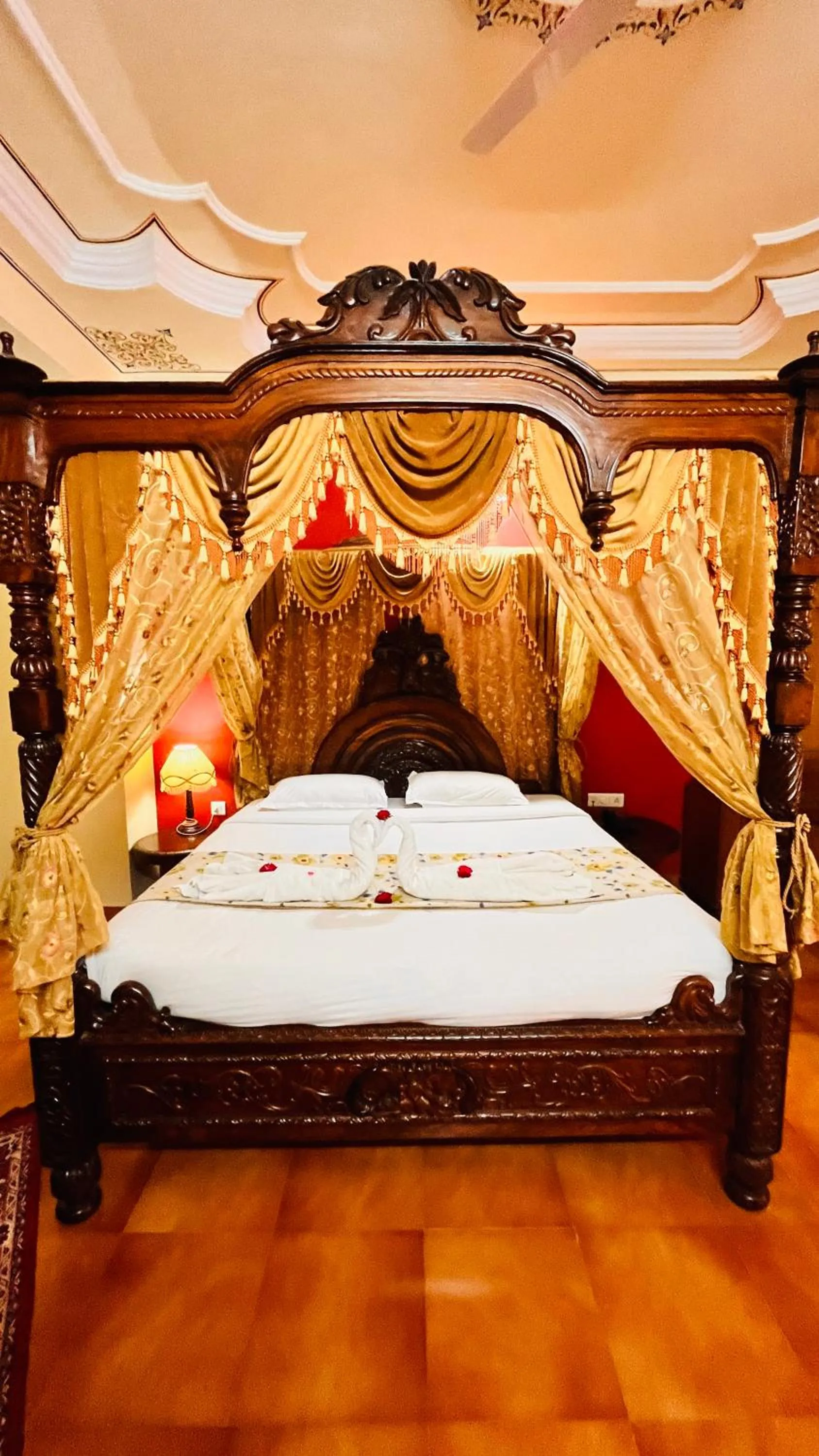 Bed in Hotel Master Paradise, Pushkar, Rajasthan , INDIA