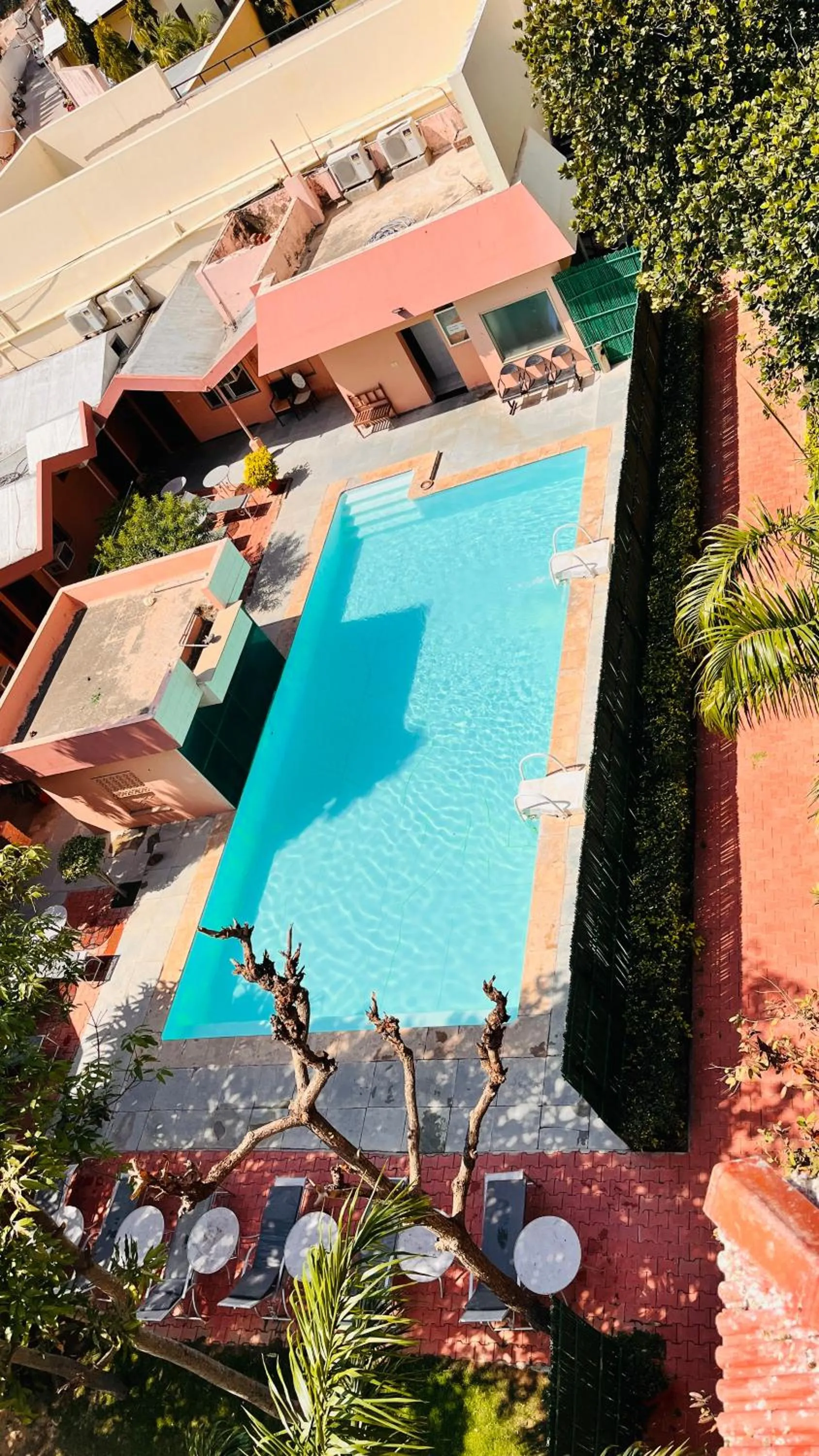 Swimming pool in Hotel Master Paradise, Pushkar, Rajasthan , INDIA