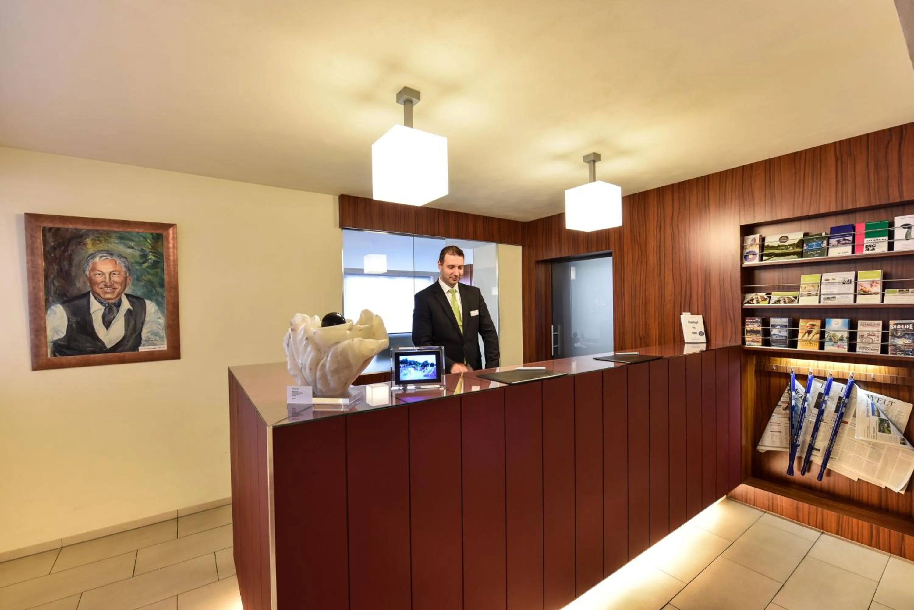 Lobby or reception in Hotel Vorfelder