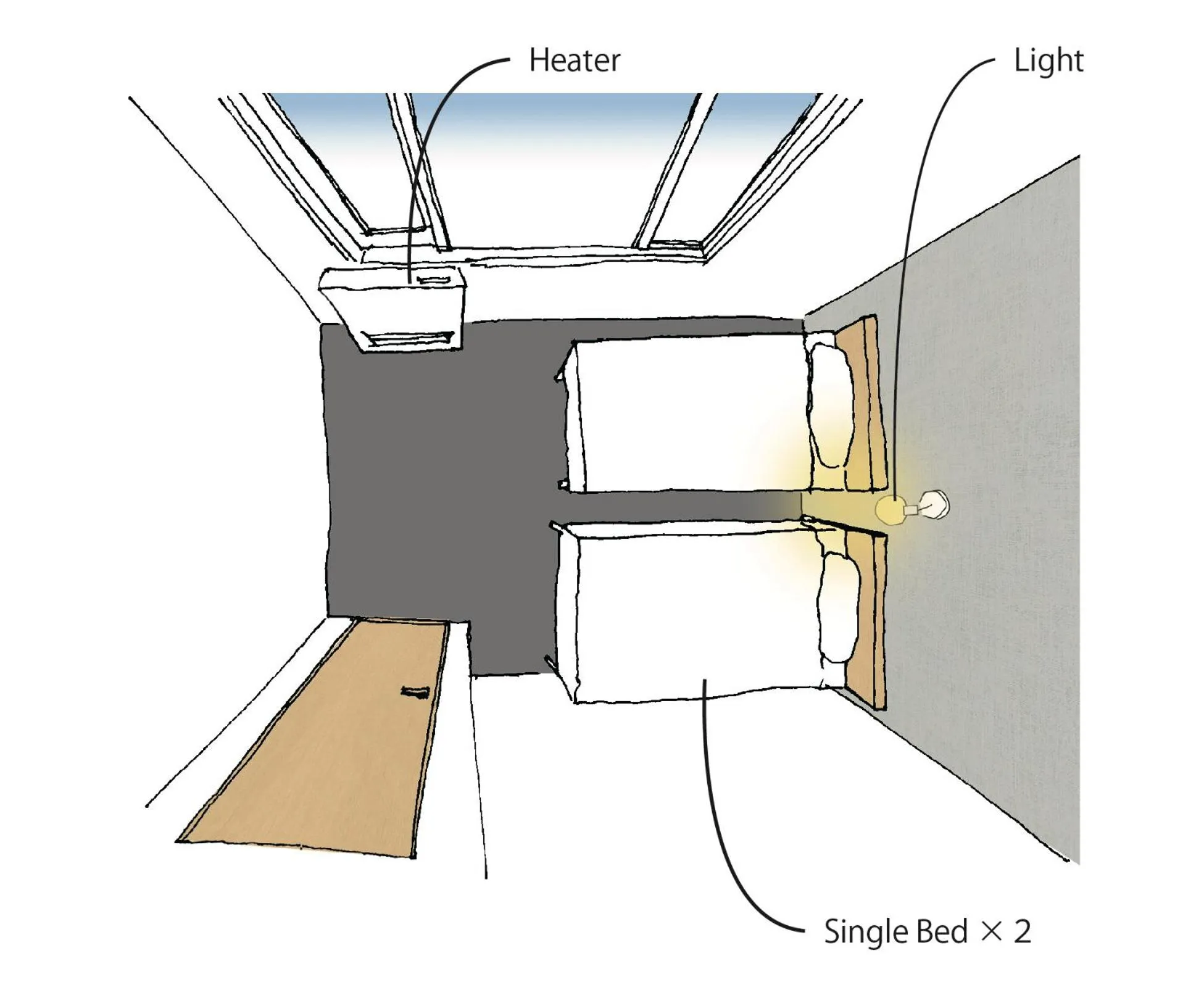 Floor plan in THE STAY WAKKANAI
