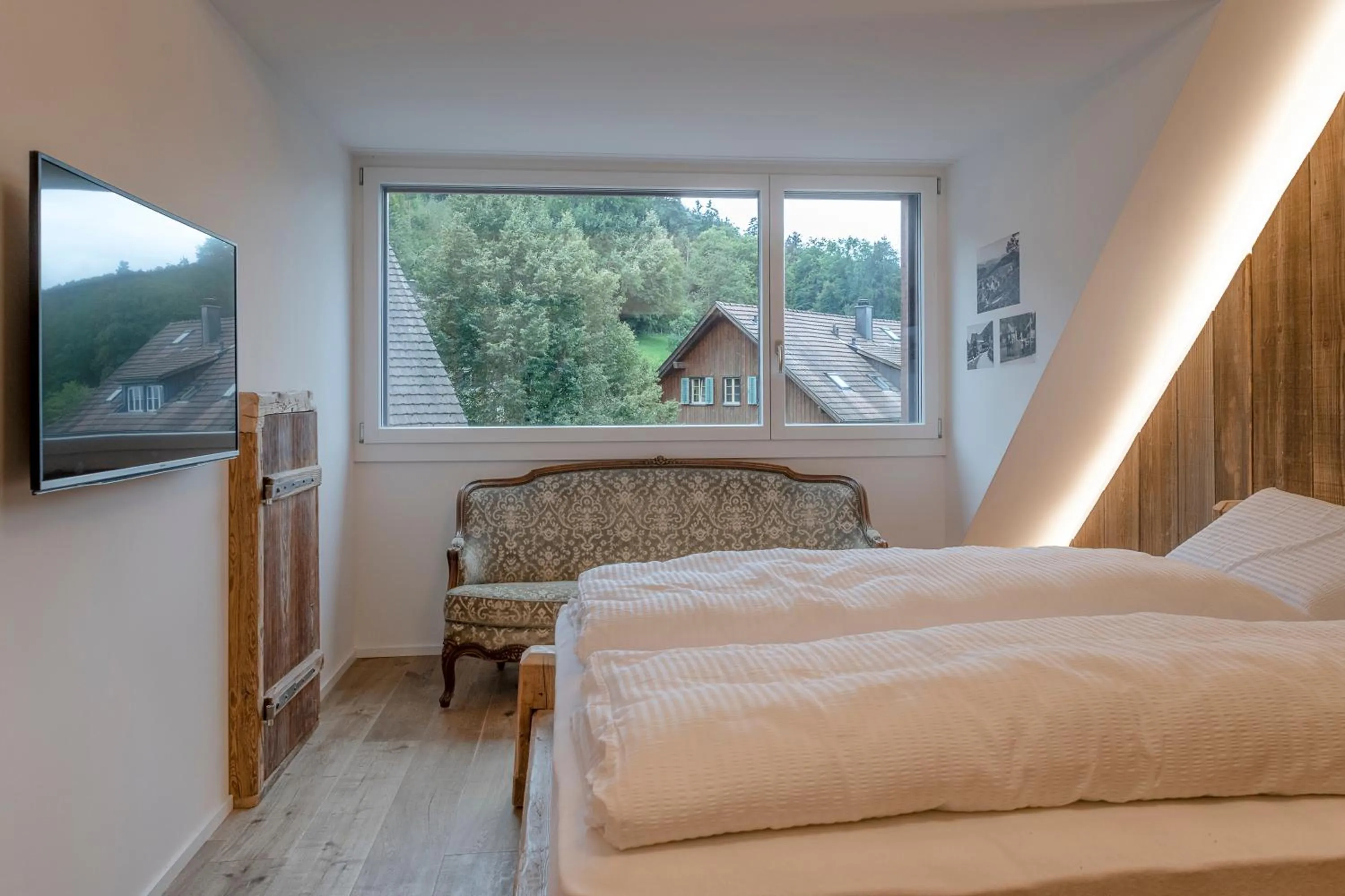 Bed in Landgasthof Roderis