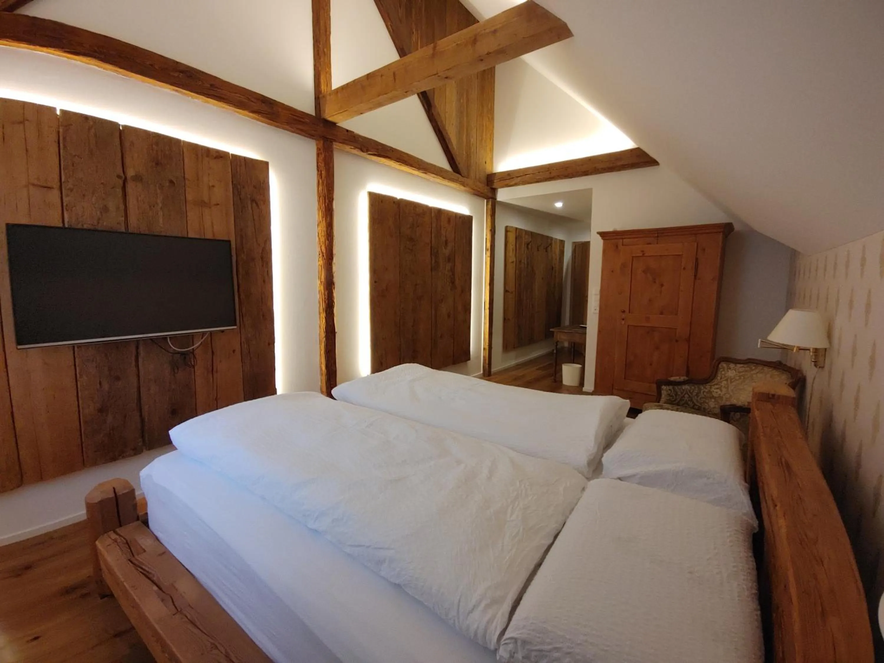 Bed in Landgasthof Roderis