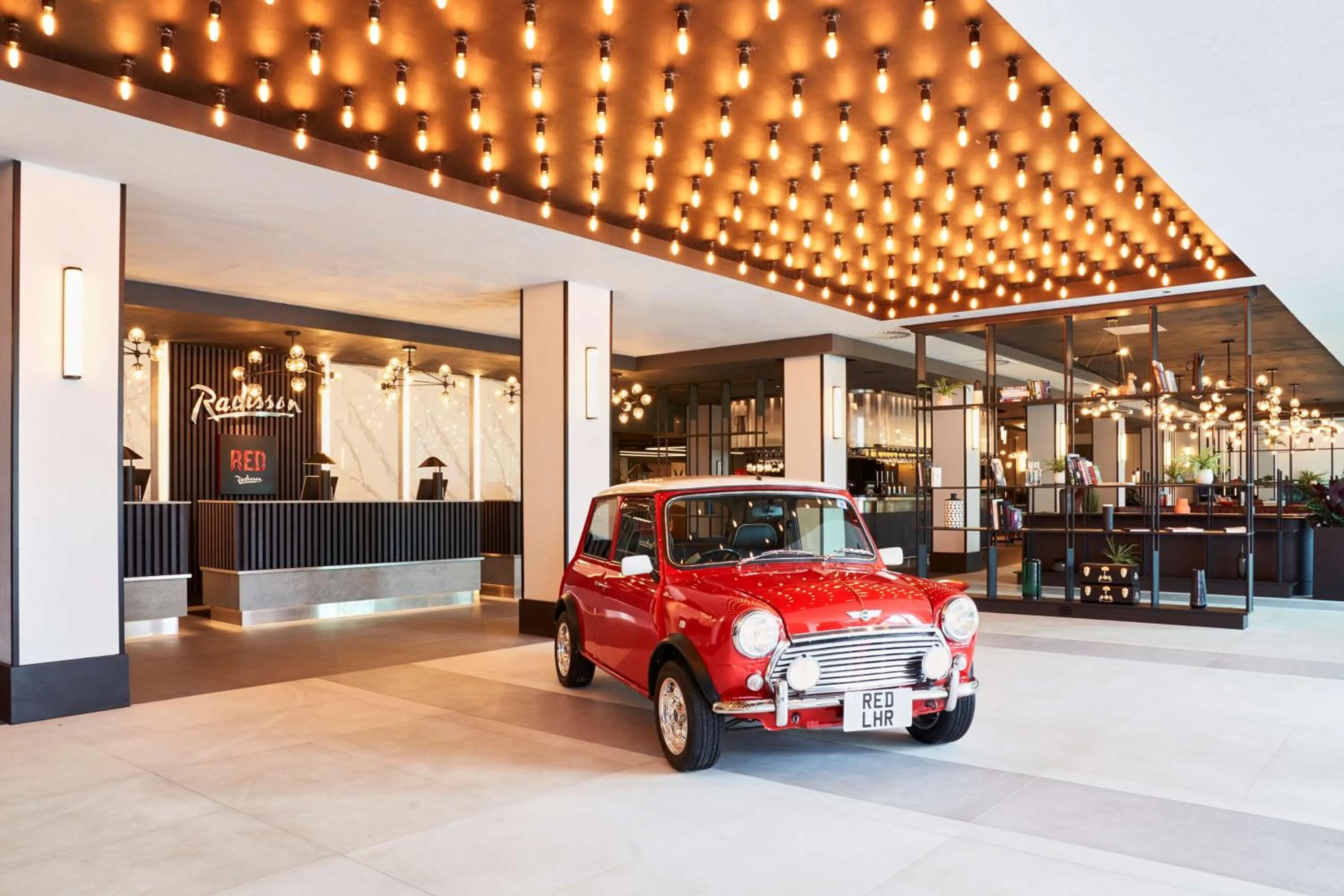 Lobby or reception in Radisson RED London Heathrow