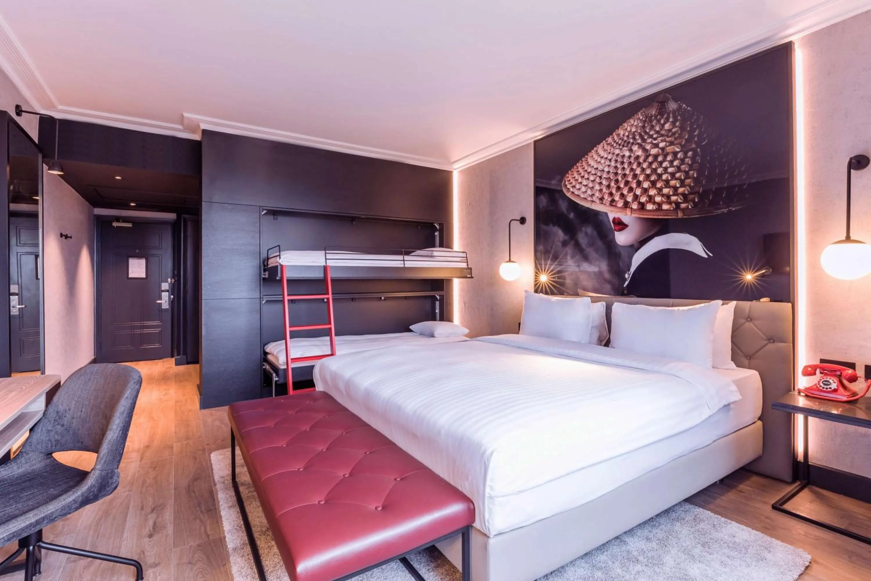 Photo of the whole room, Bed in Radisson RED London Heathrow