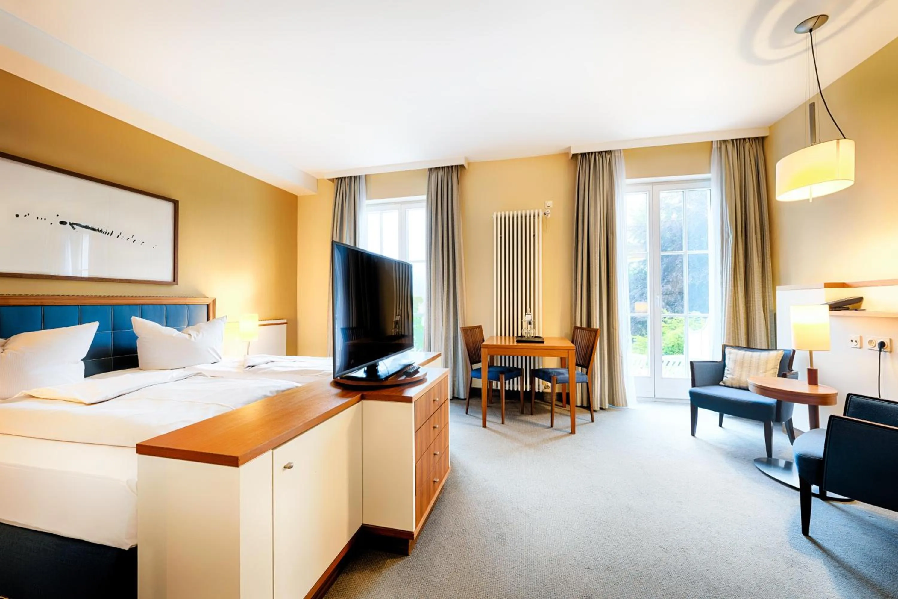 Photo of the whole room, Bed in Welcome Hotel Meschede Hennesee