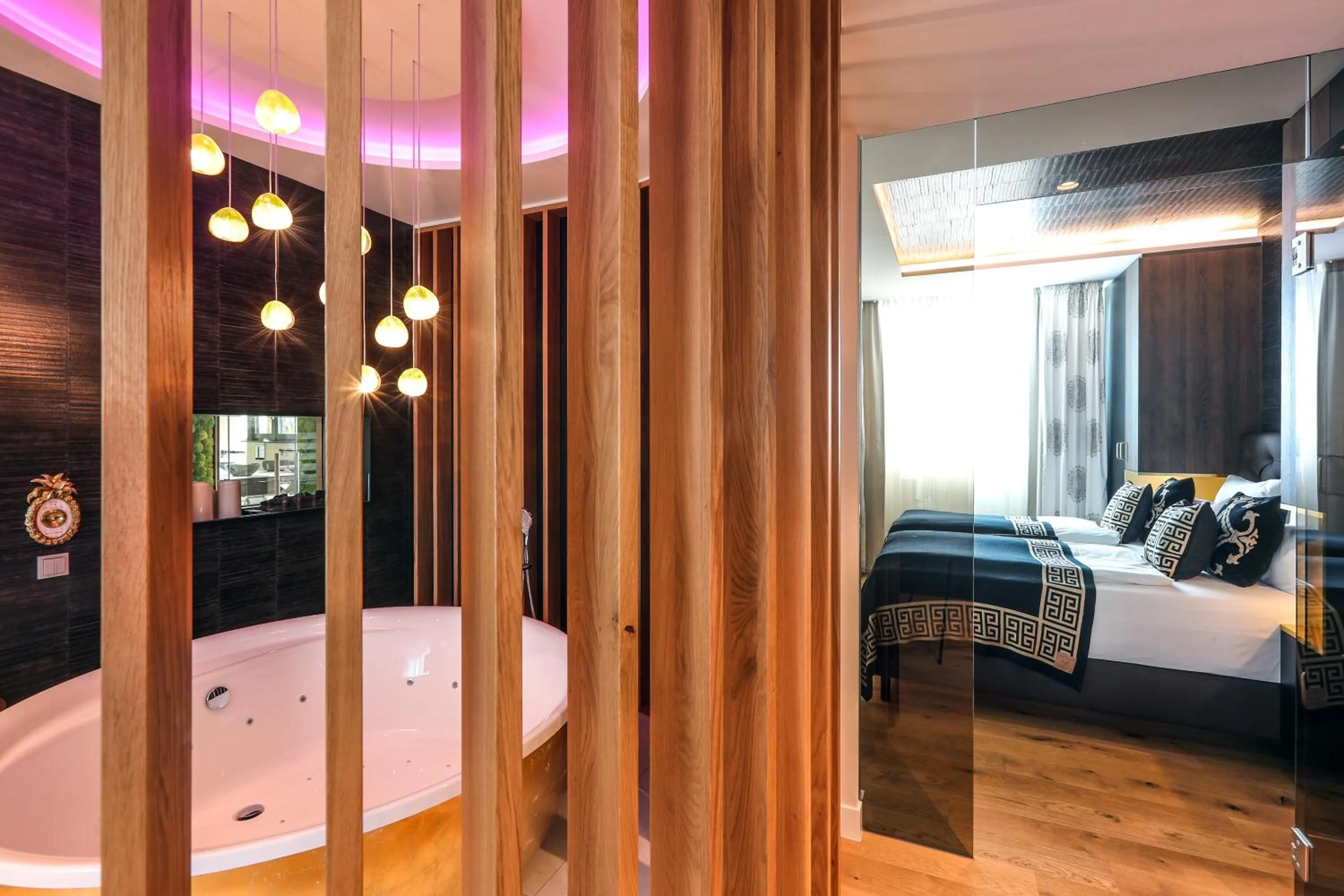 Bed in BLOCK Hotel & Living