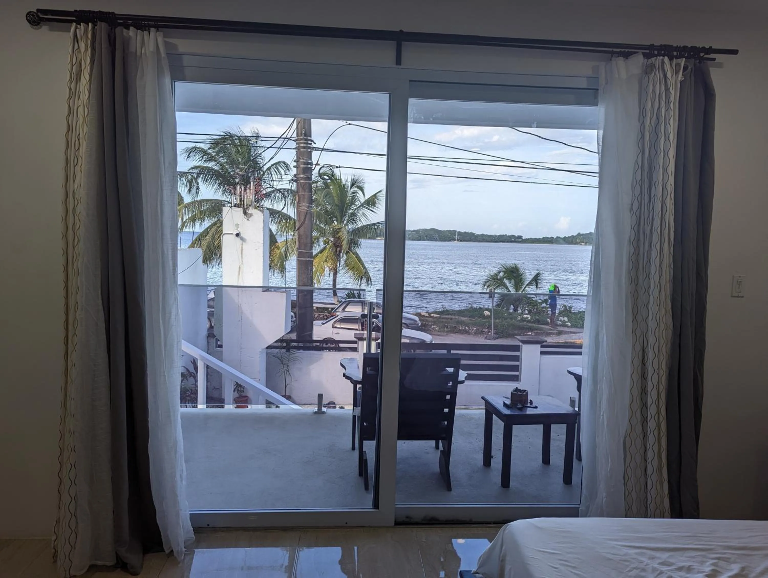 Balcony/Terrace, Bed in Inn The Town