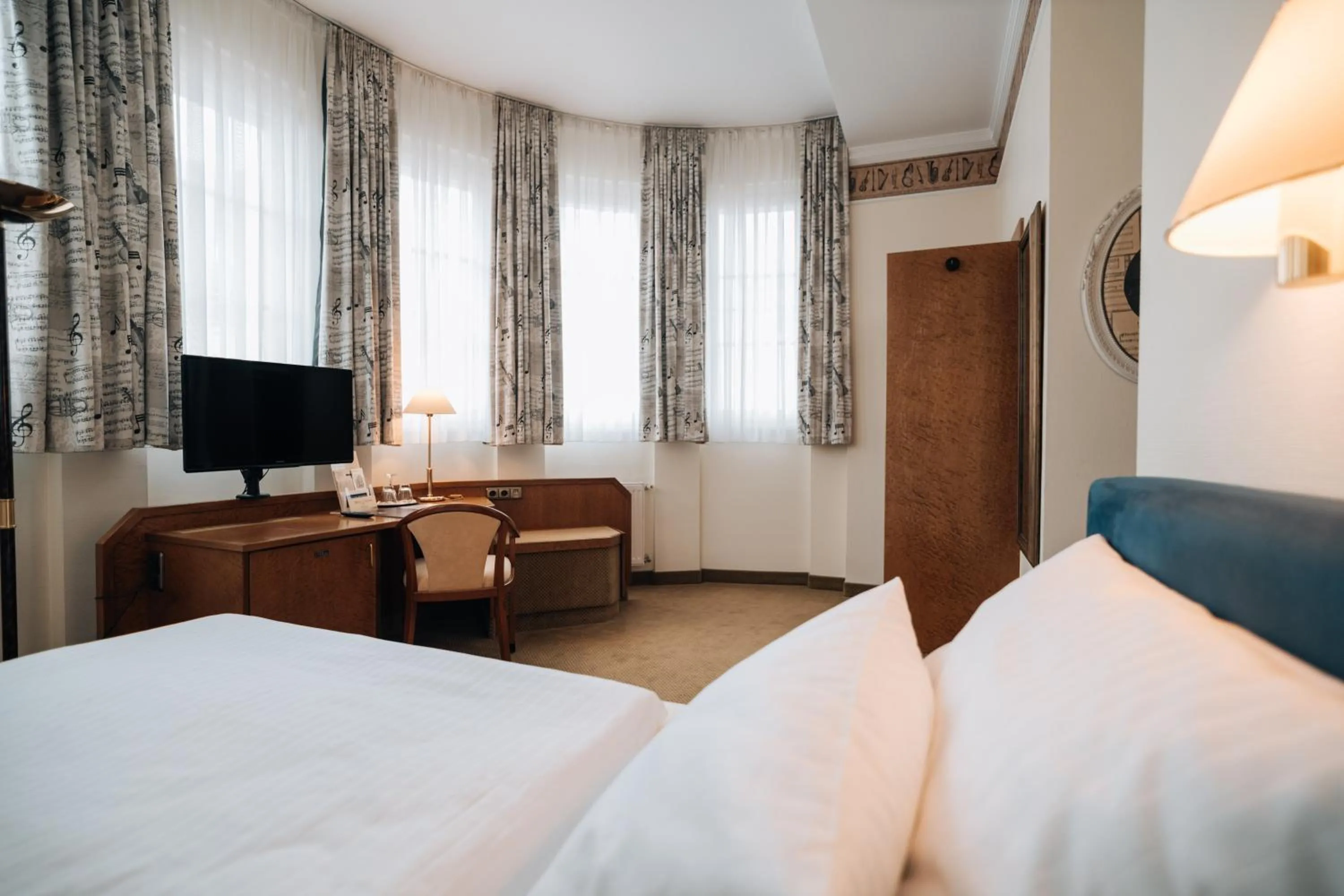 Bed in Hotel Viktoria