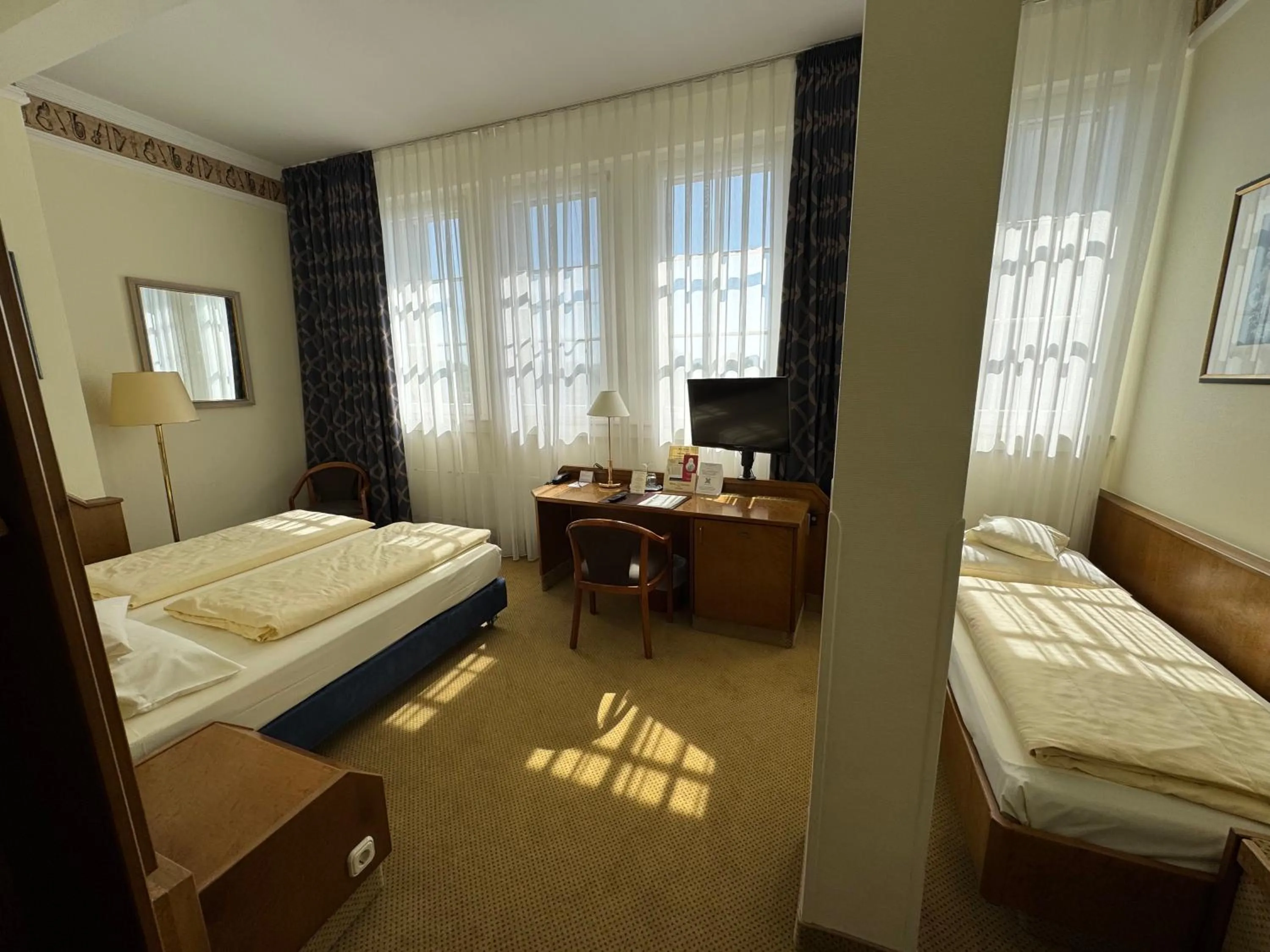 Bed in Hotel Viktoria