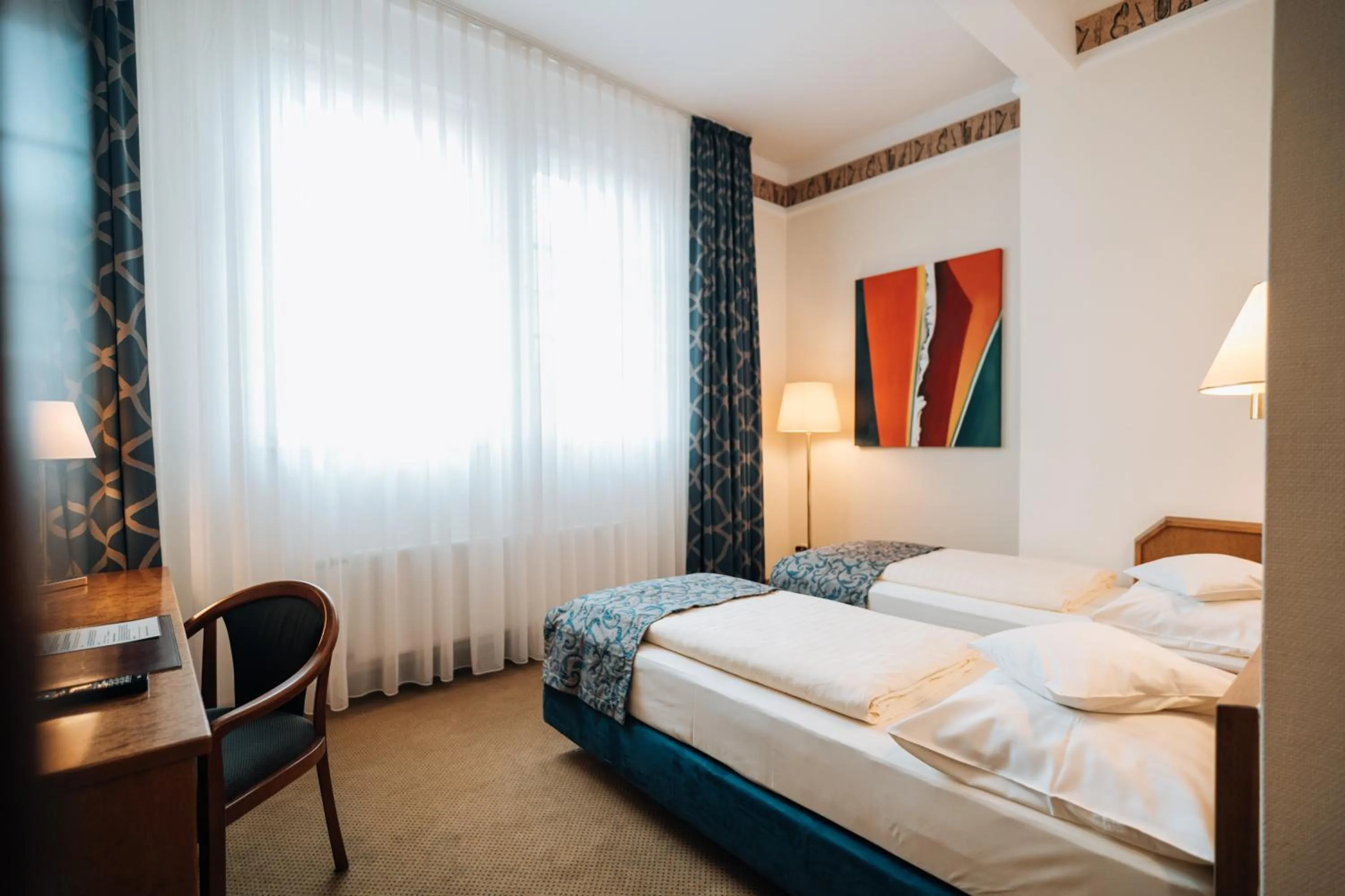 Bed in Hotel Viktoria