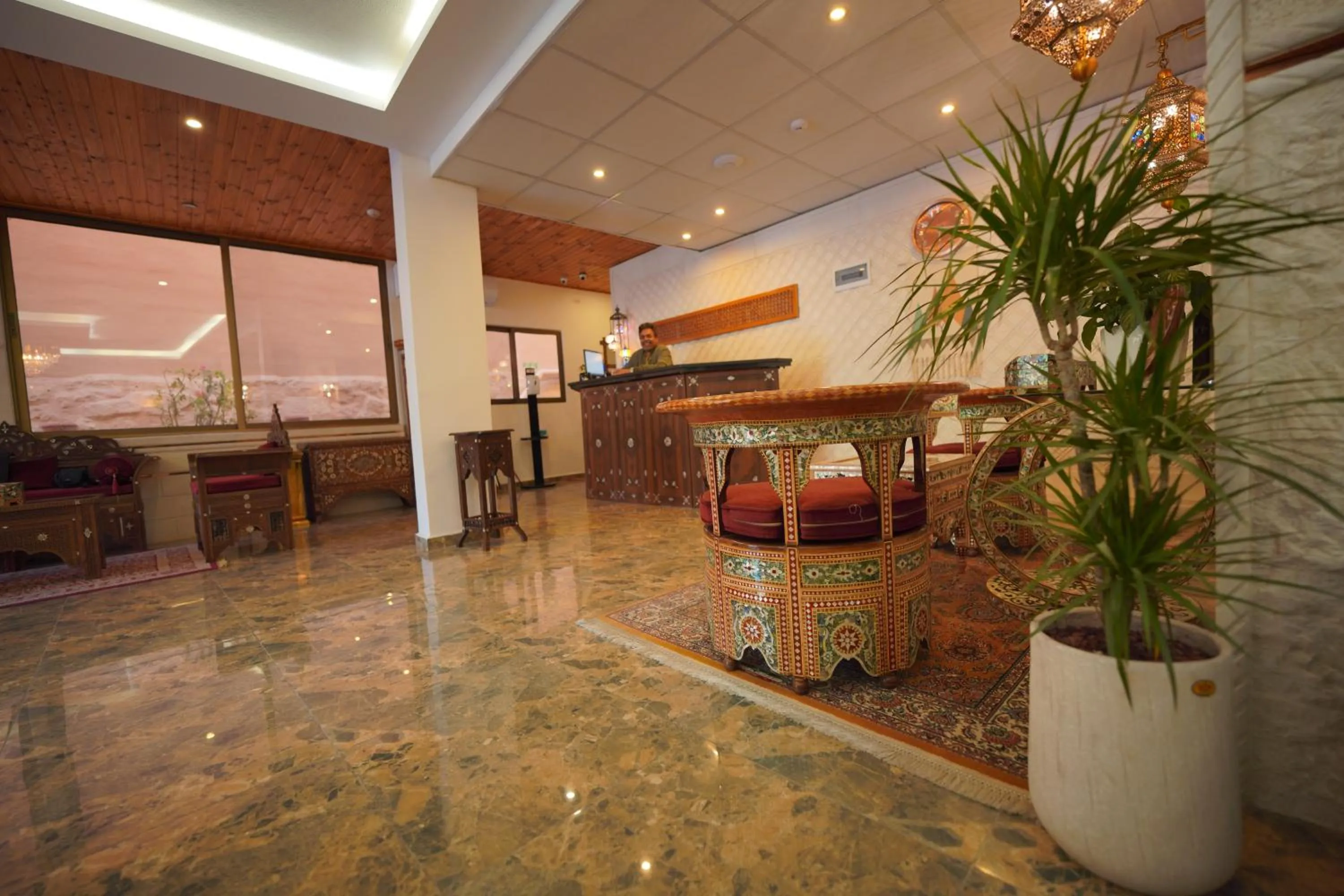 Lobby or reception in Petra Plaza Hotel