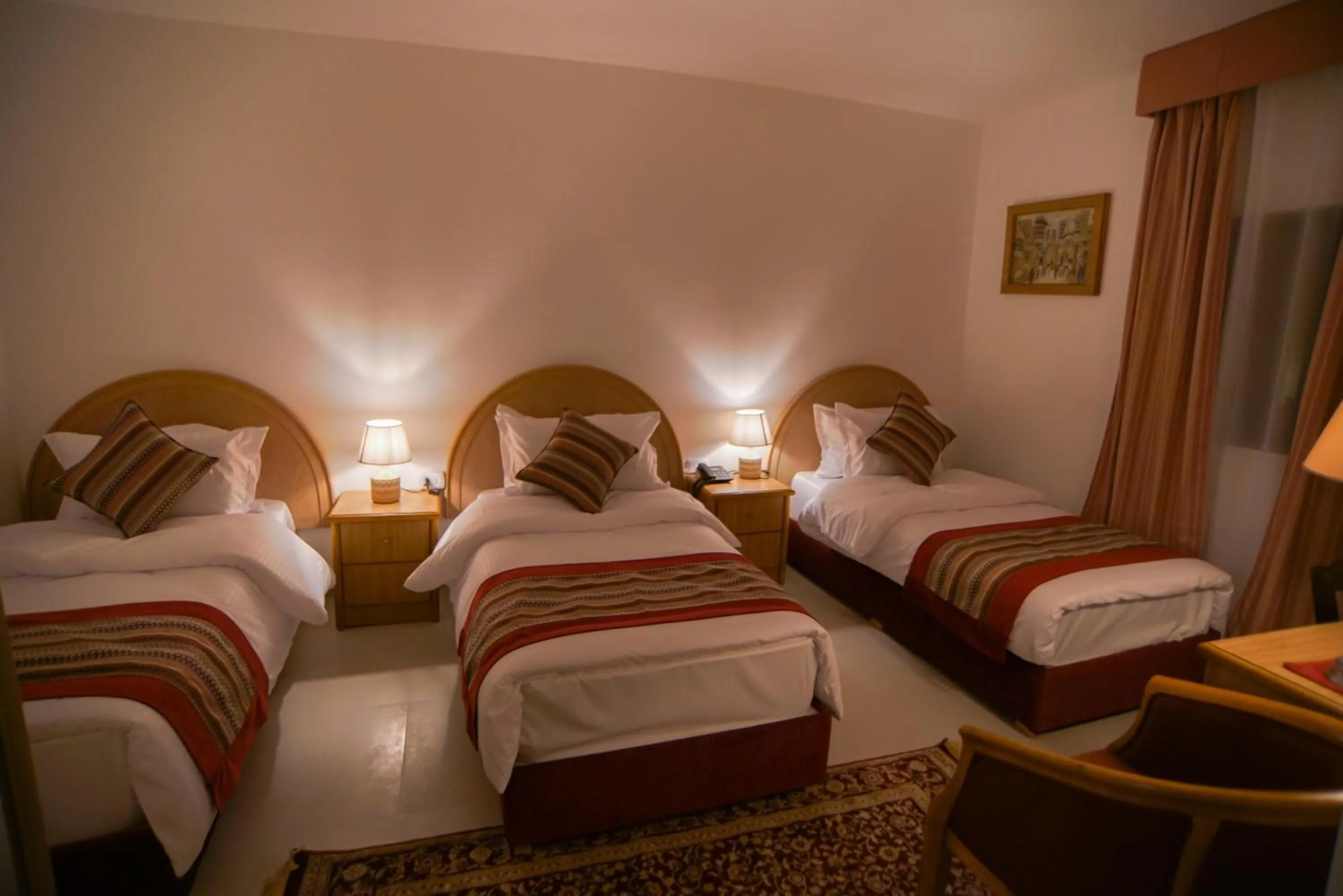 Photo of the whole room, Bed in Petra Plaza Hotel