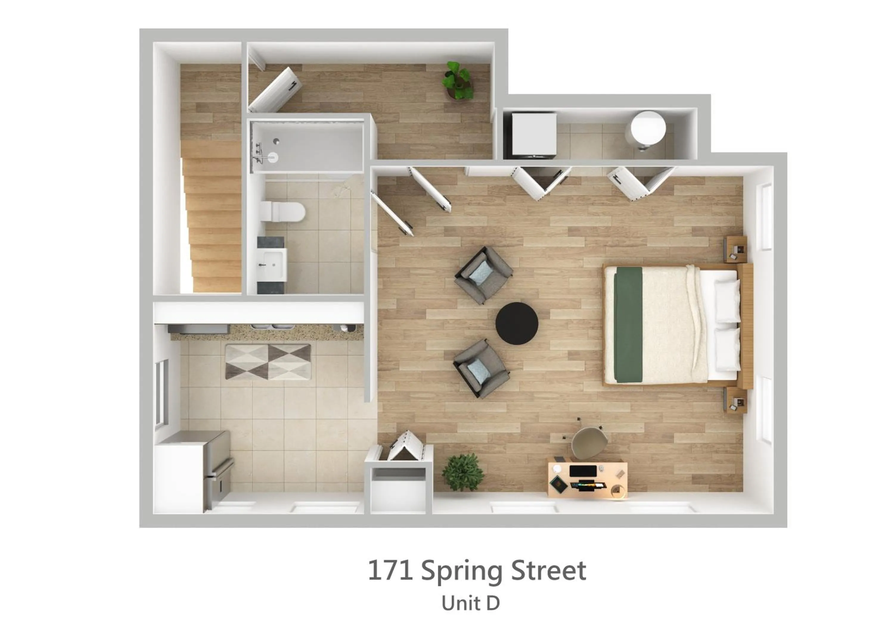 Floor plan in The Quarters on Spring