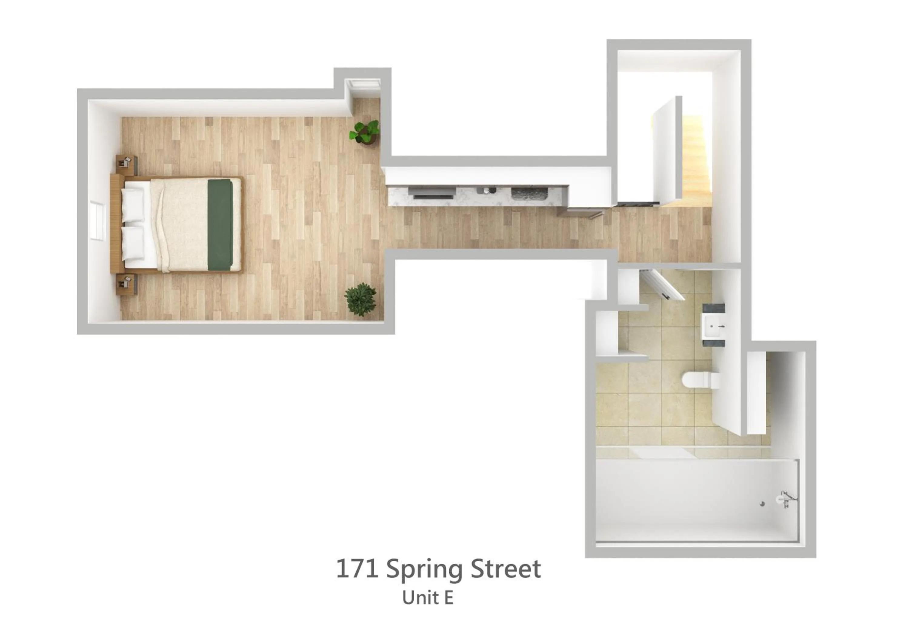 Floor plan in The Quarters on Spring