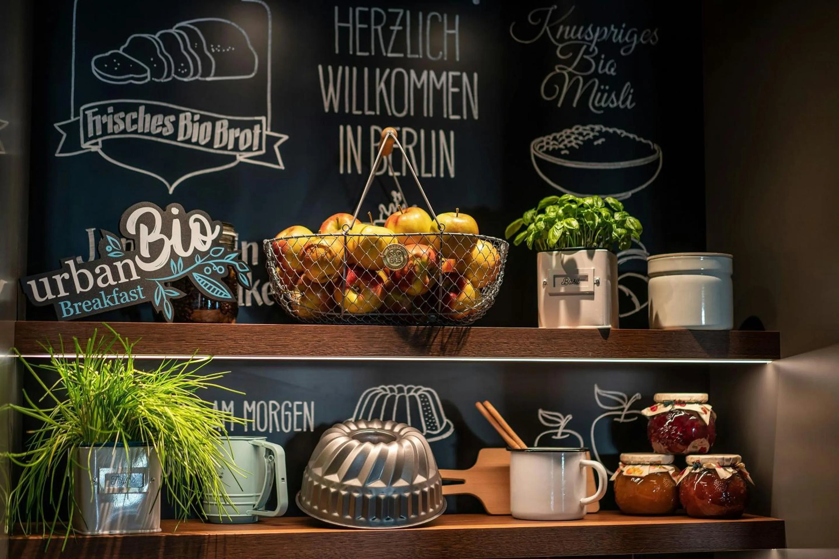 Buffet breakfast in Motel One Berlin Mitte