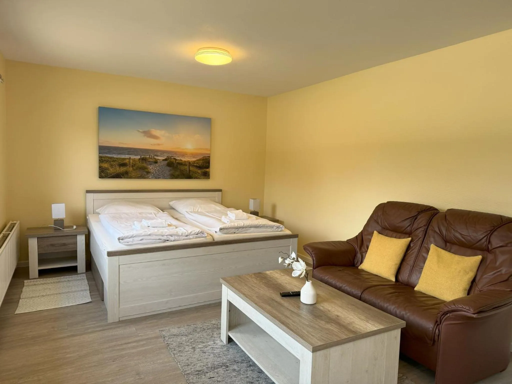 Living room, Bed in Reiterhof Wollesen