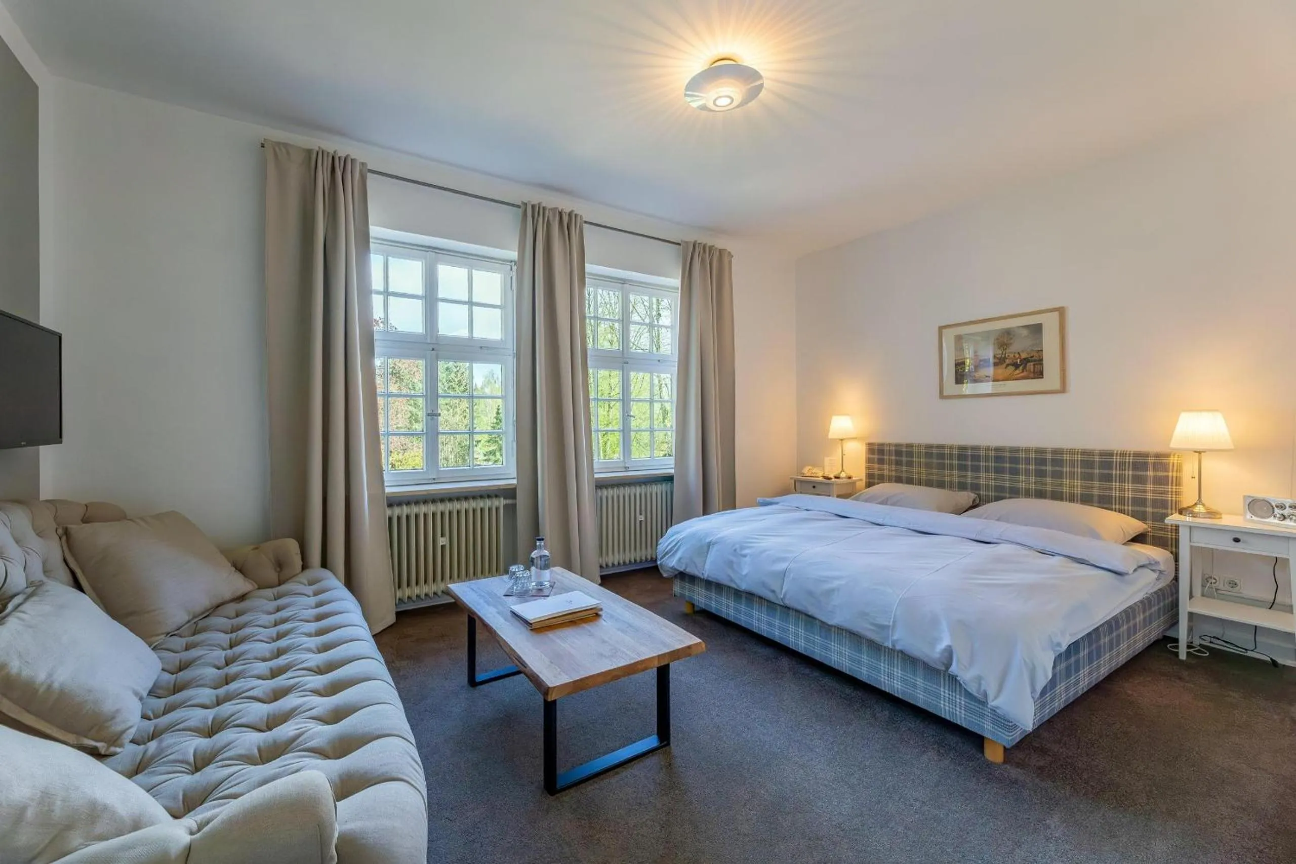 Photo of the whole room, Bed in Hotel Waldhof auf Herrenland